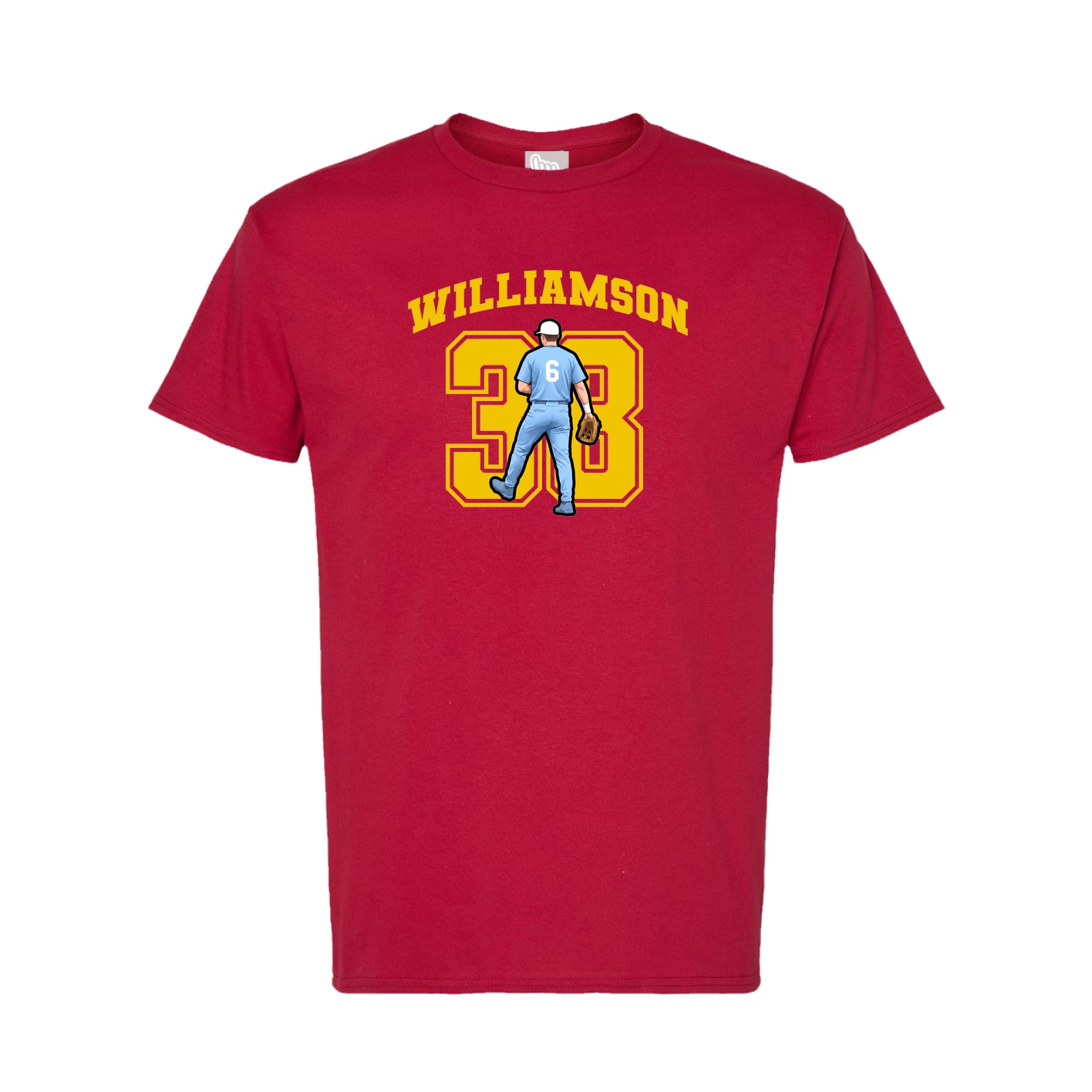 Tee — Number in Crimson