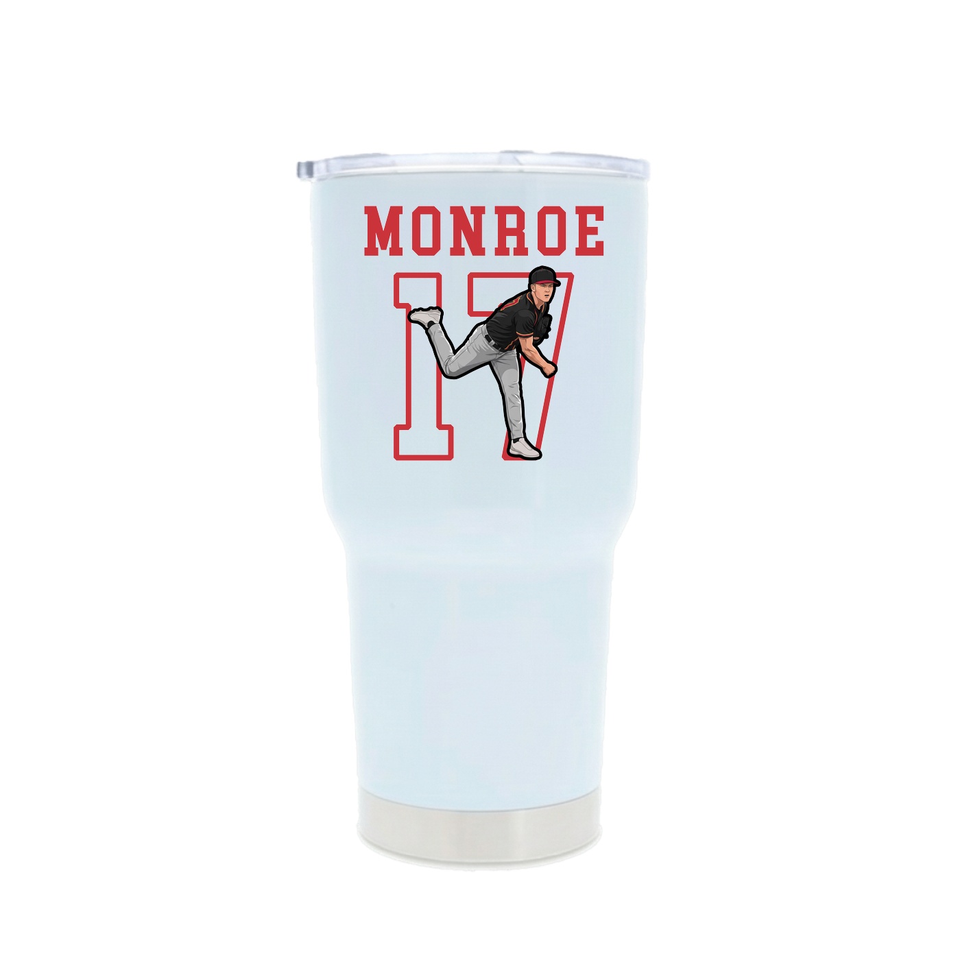 30oz Stainless Steel Tumbler — Shirsey in White
