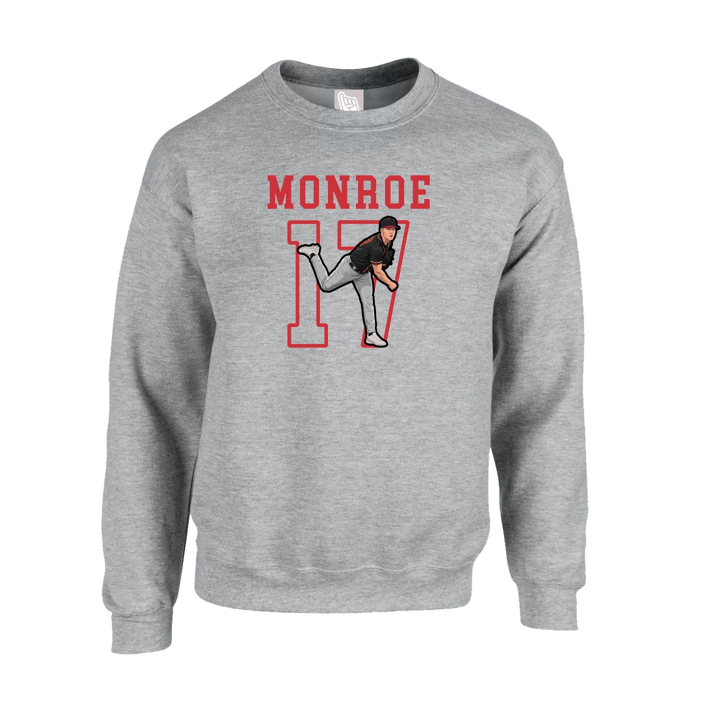 Fleece Crew — Shirsey in Grey