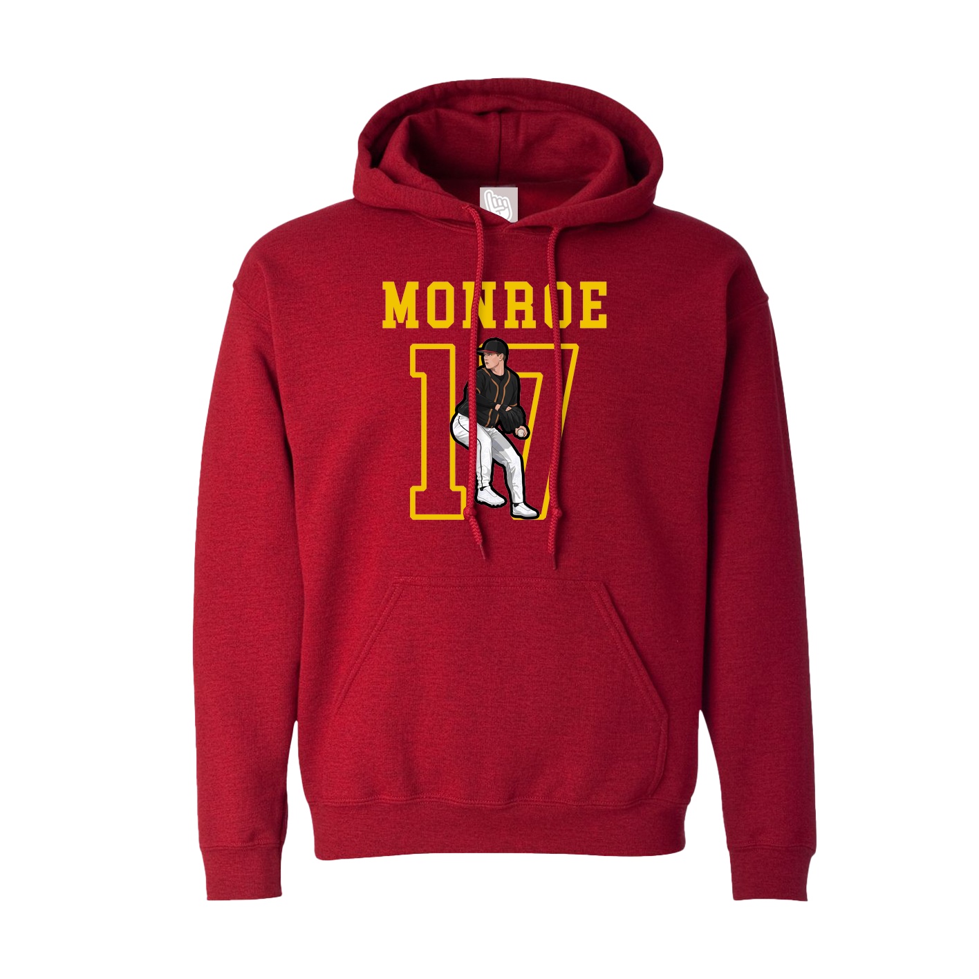 Hoodie — Shirsey in Crimson