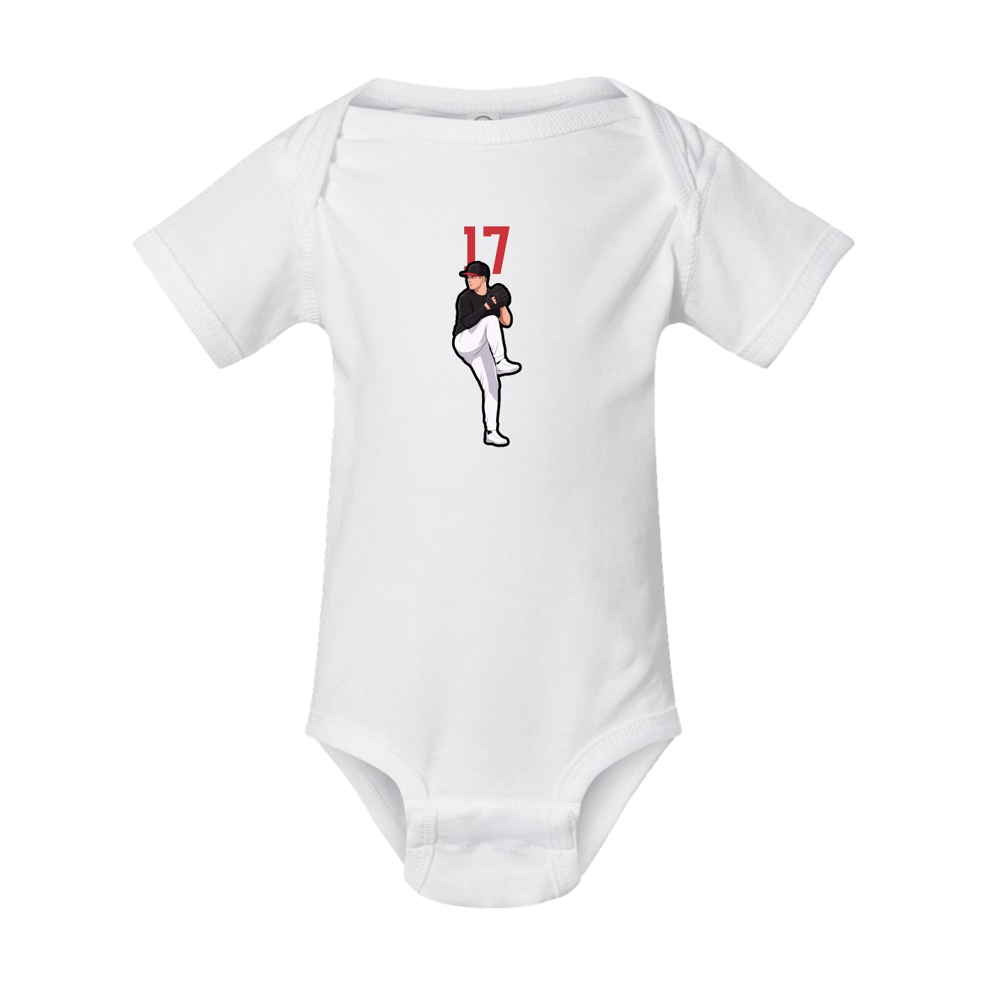 Baby Onesie — Number Top in White