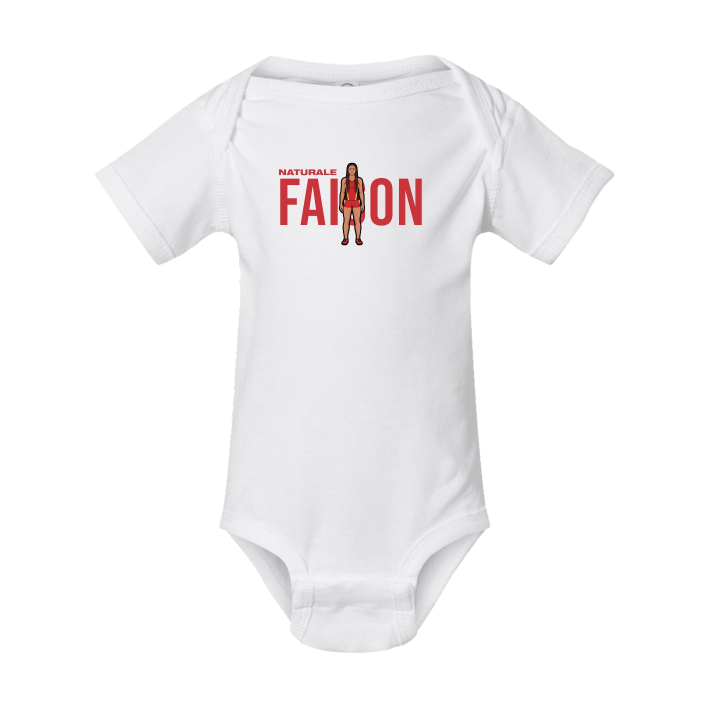 Baby Onesie — Player Name in White