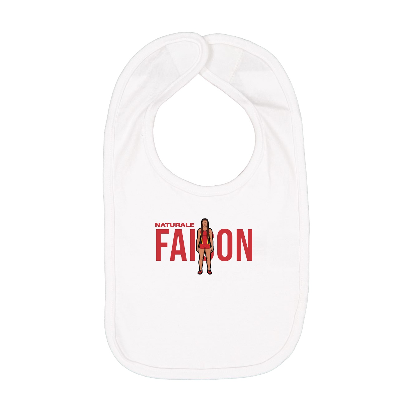 Infant Bib — Player Name in White