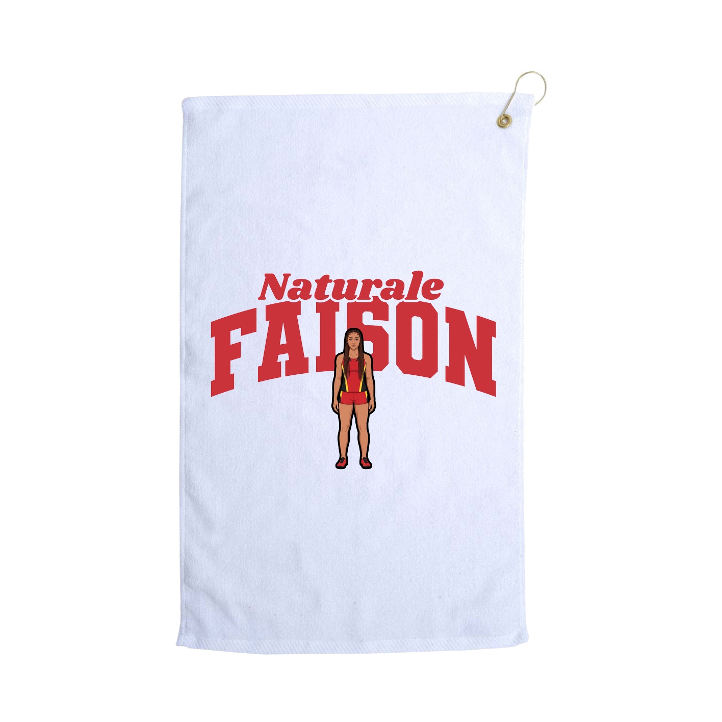Golf Towel — Signature Arch in White