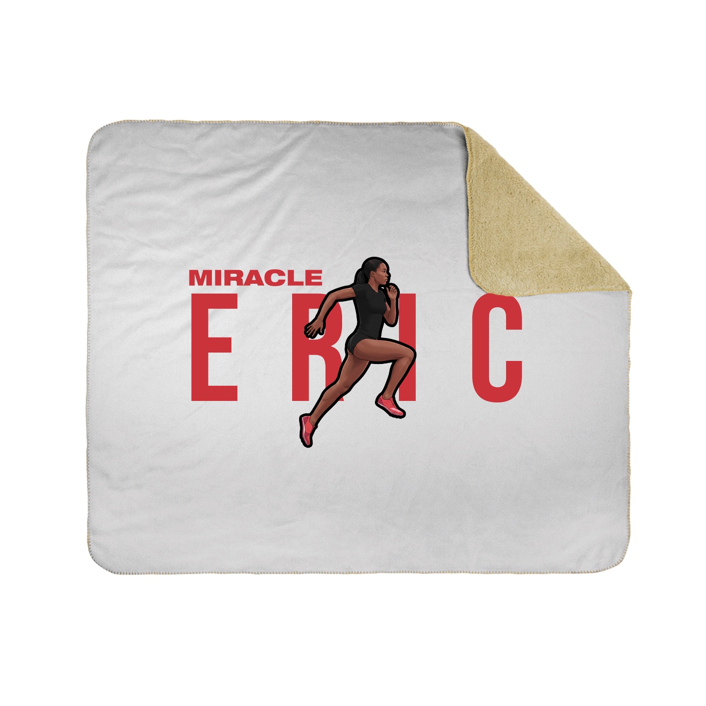 Throw Blanket — Player Name in White
