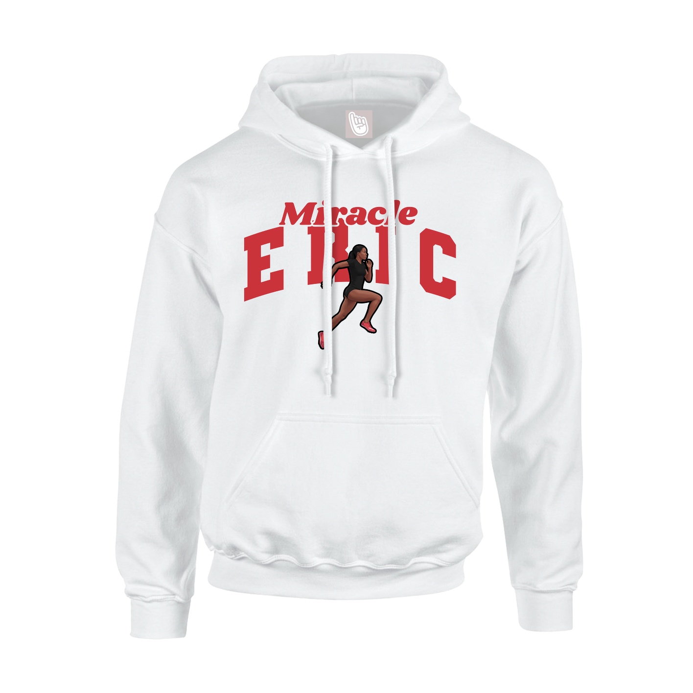 Youth Hoodie — Signature Arch in White
