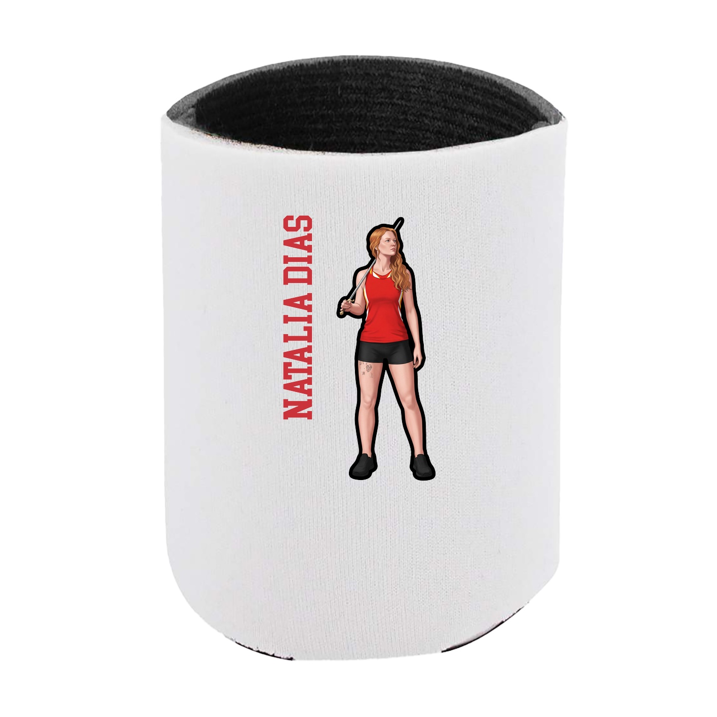 Can Holder — Name Vertical in White