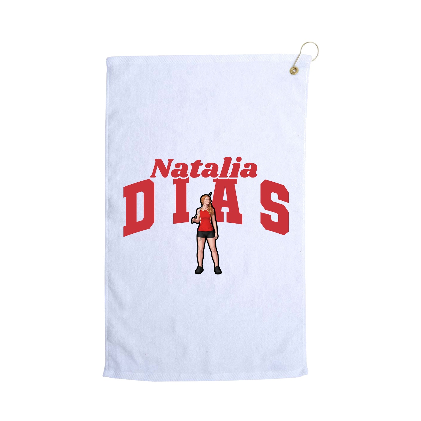 Golf Towel — Signature Arch in White