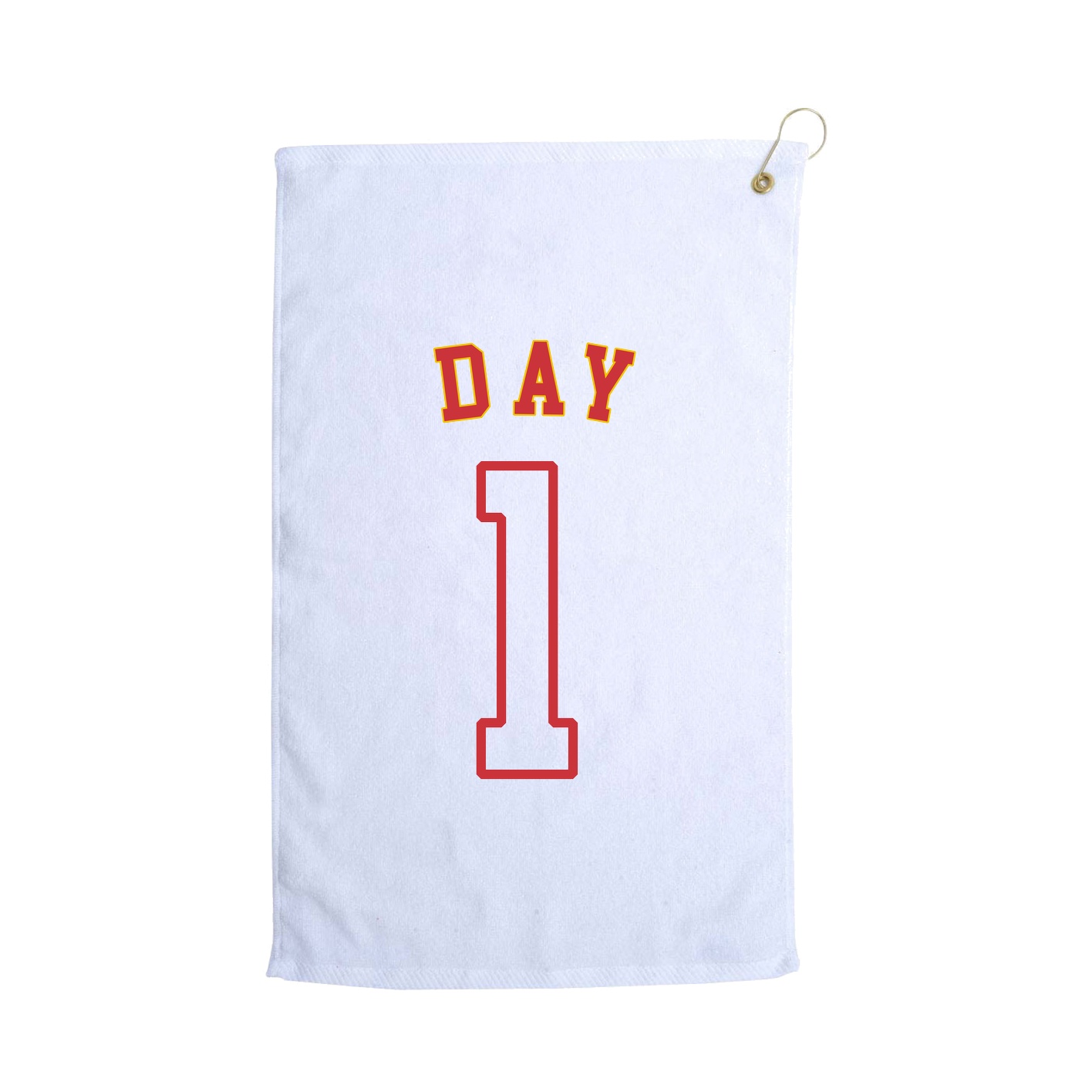 Golf Towel — Shirsey Arch in White