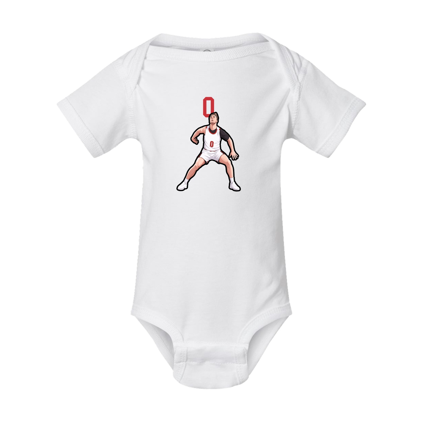 Baby Onesie — Number Top in White
