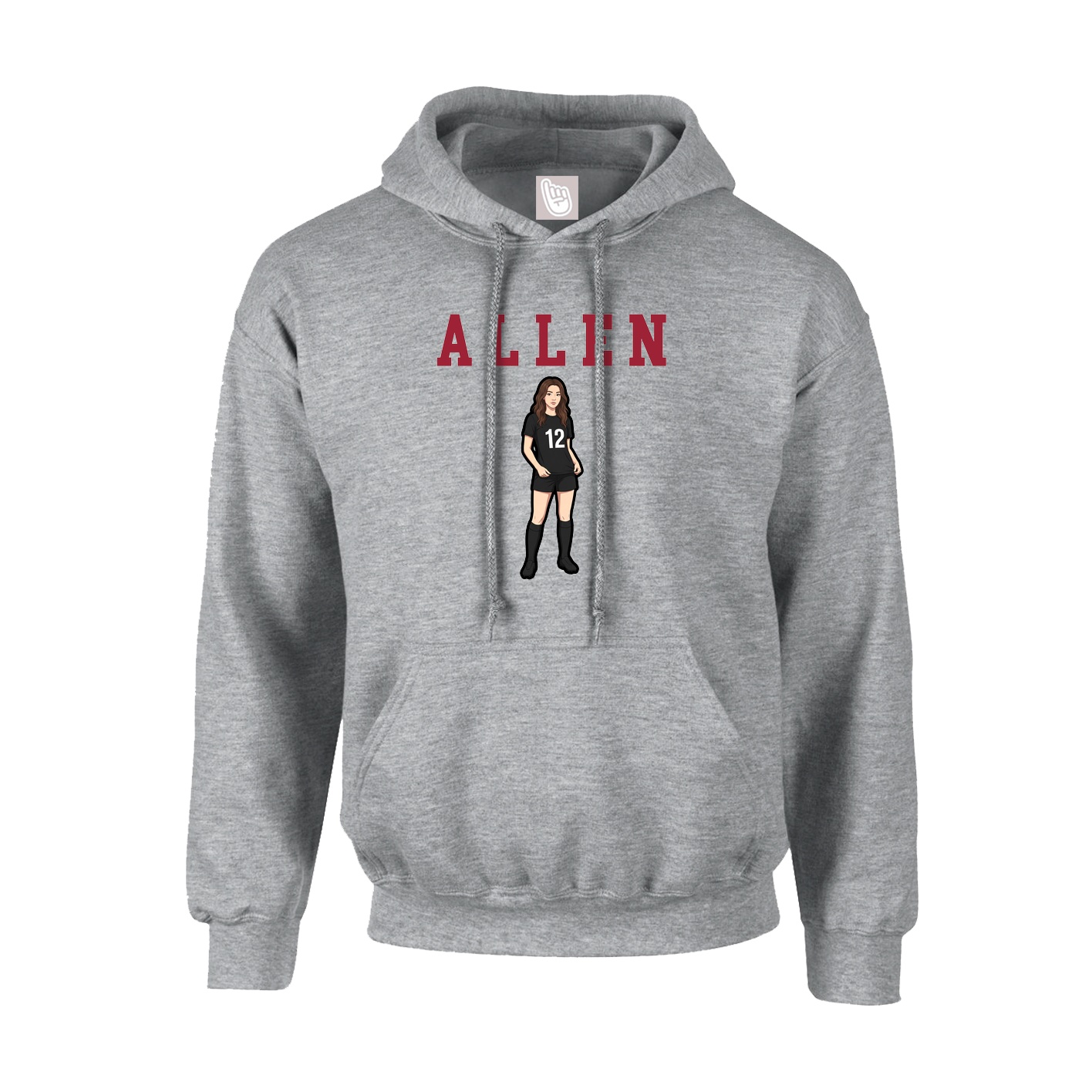 Hoodie — Shirsey in Grey