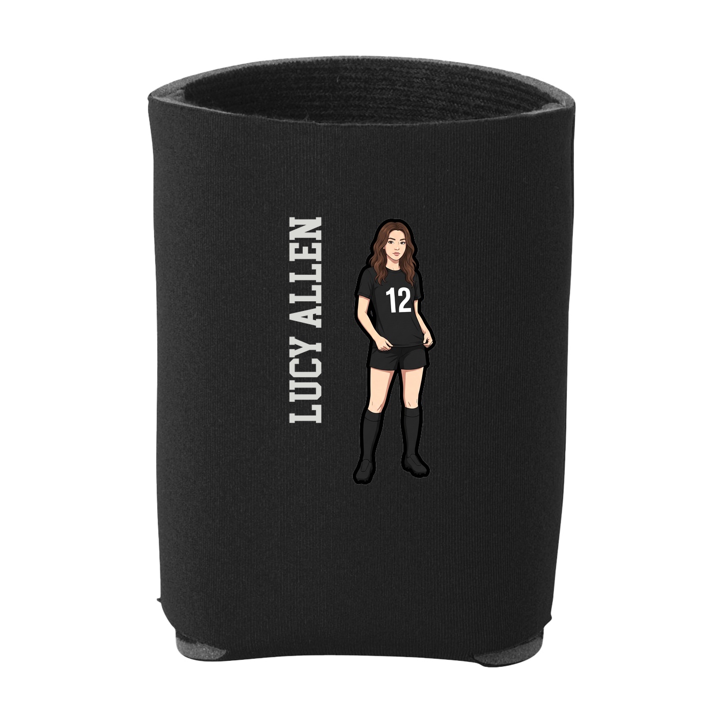 Can Holder — Name Vertical in Black
