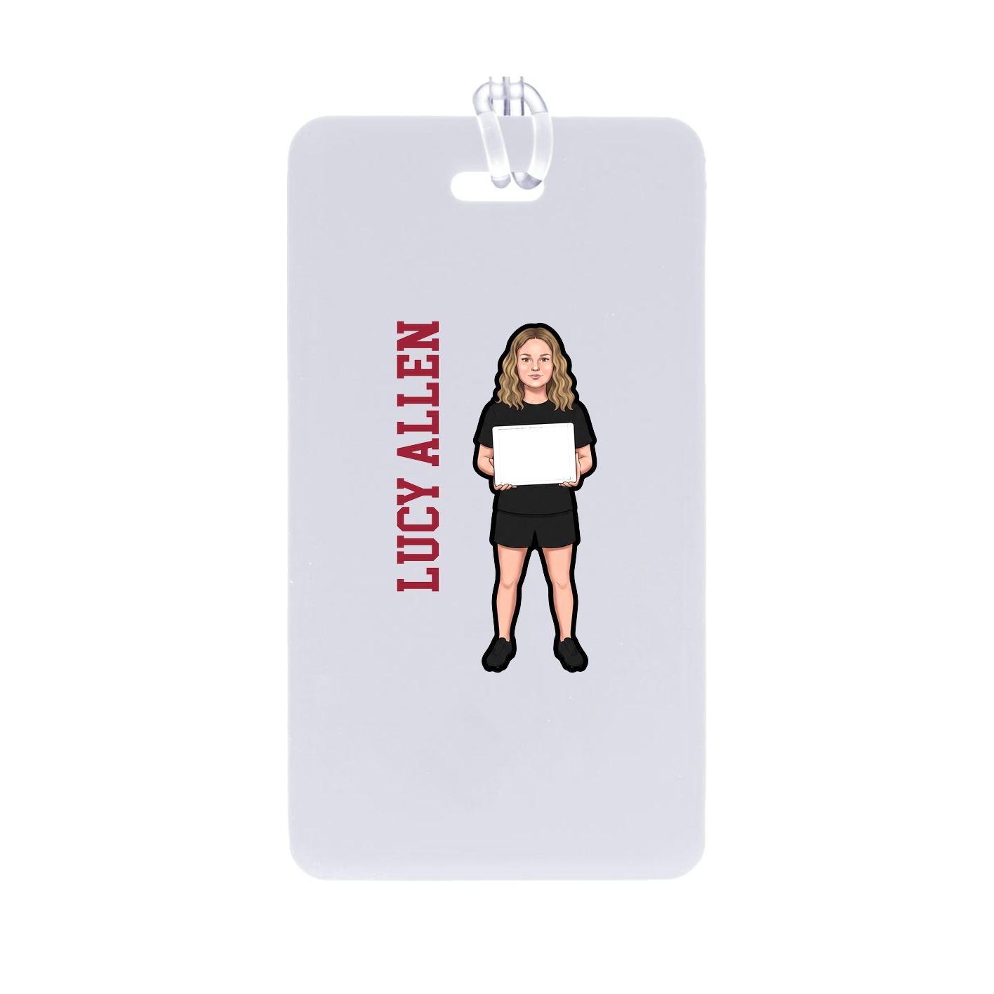 Bag Tag — Name Vertical in Classic