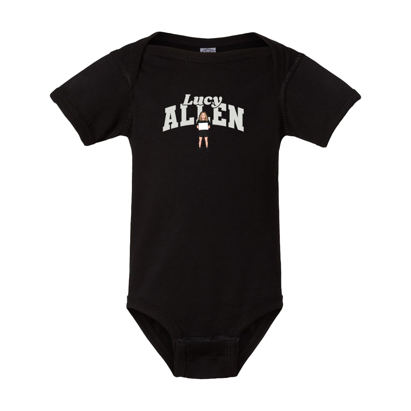 Baby Onesie — Signature Arch in Black