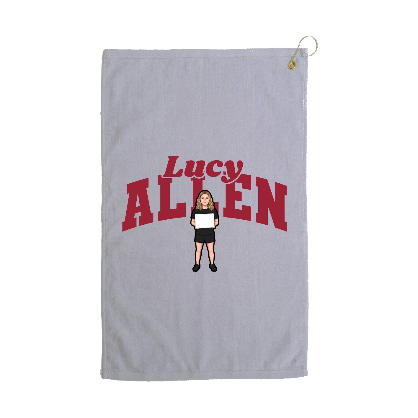 Golf Towel — Signature Arch in Grey