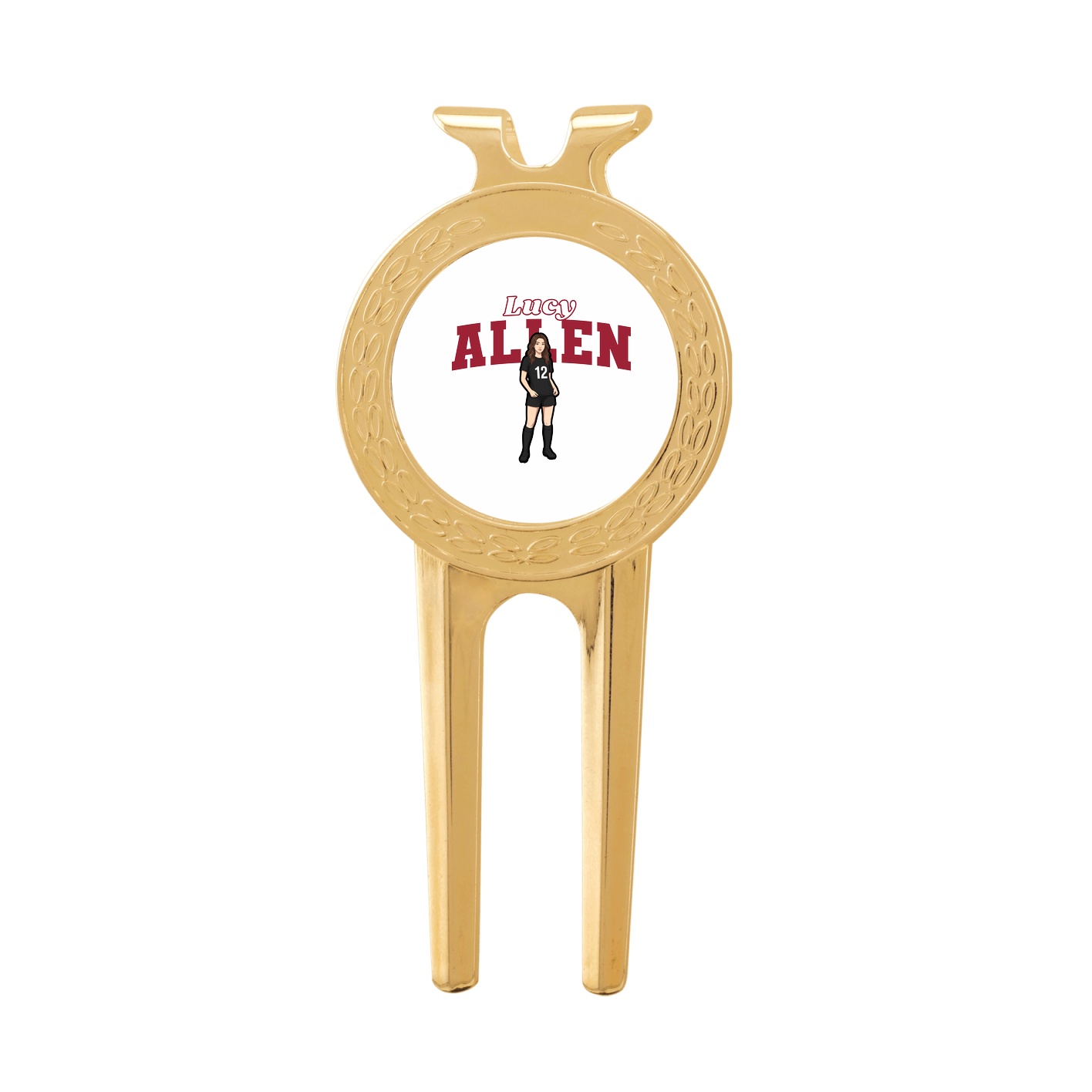 Divot Tool with Ball Marker — Name Arch in Classic