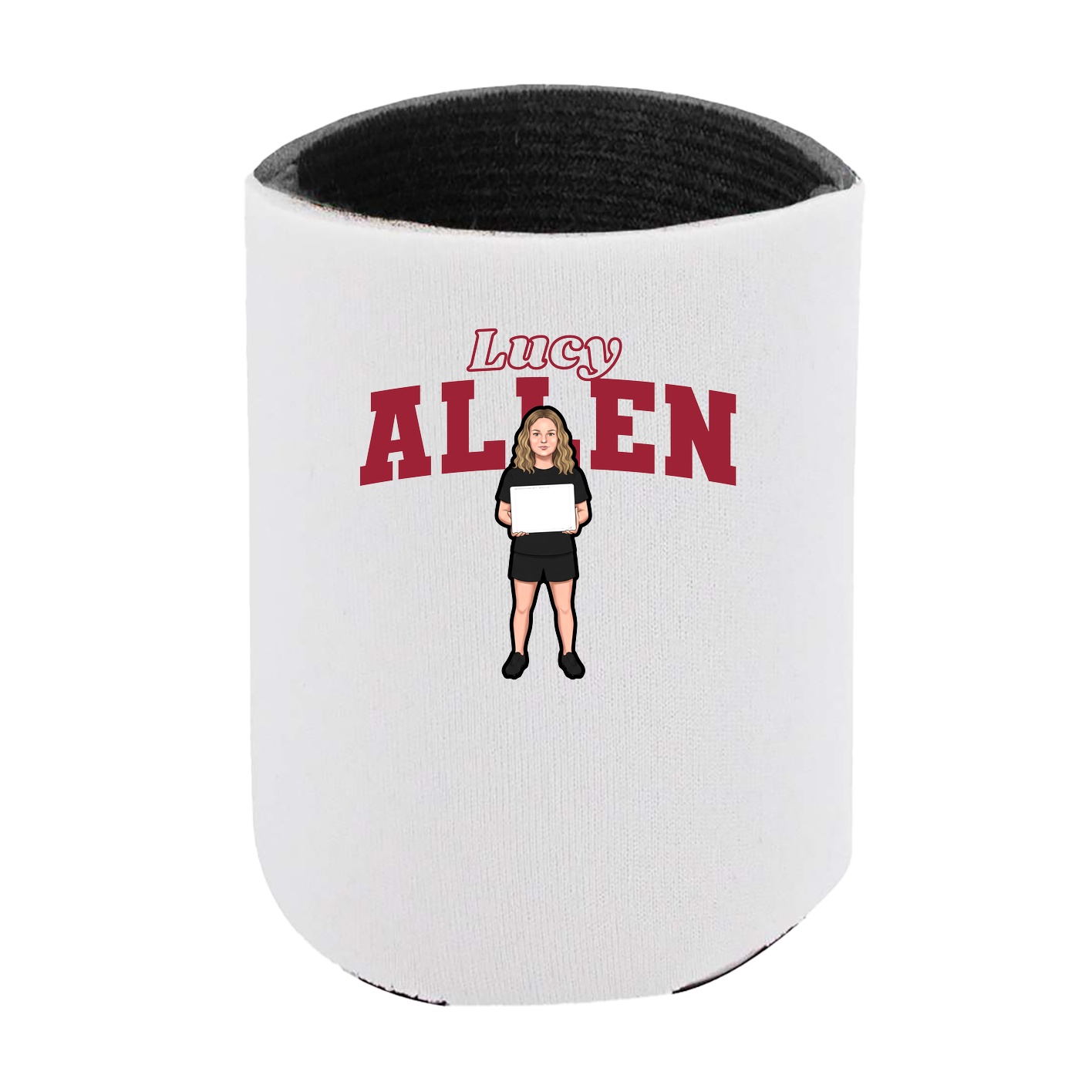 Can Holder — Name Arch in White
