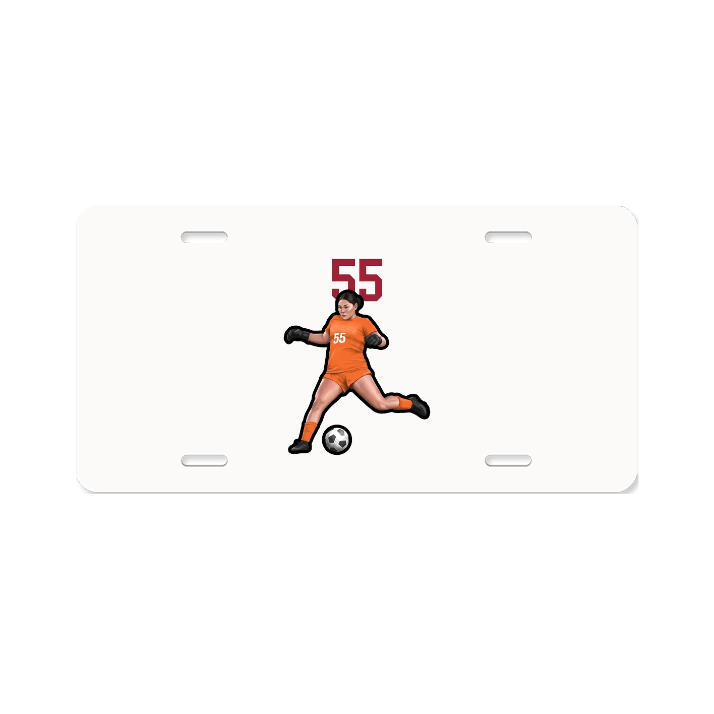 License Plate — Number Top in Classic