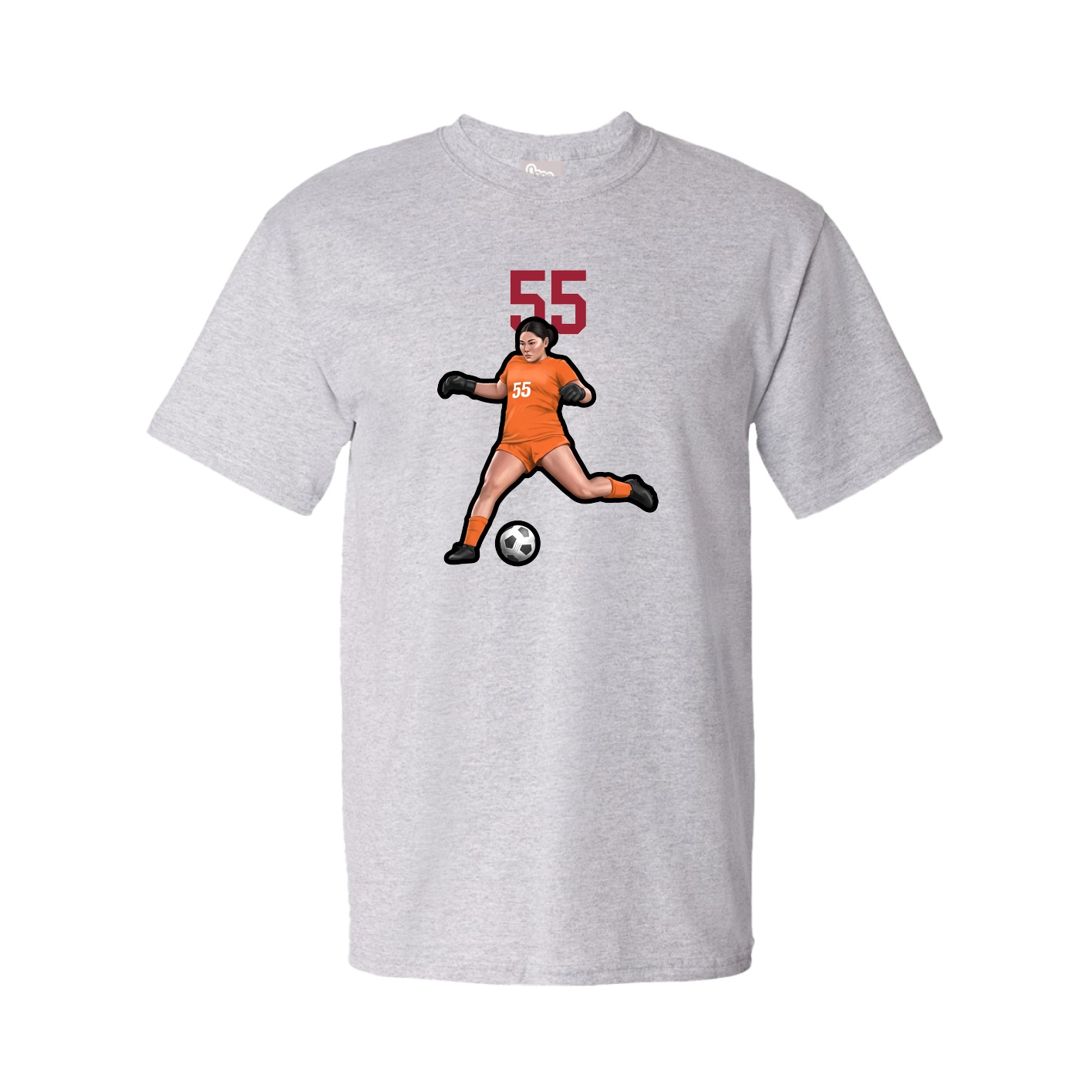 Tee — Number Top in Grey