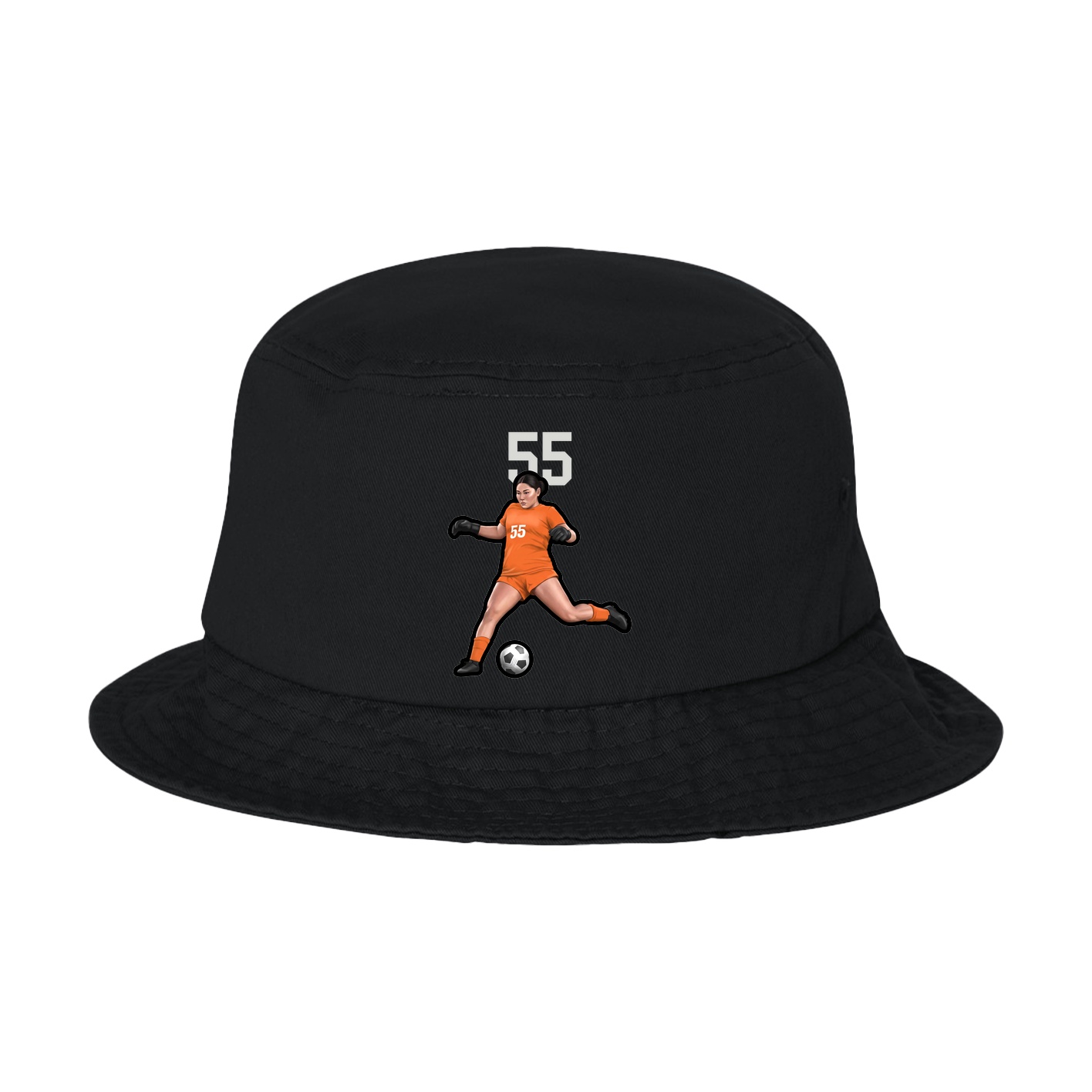Bucket Cap — Number Top in Black