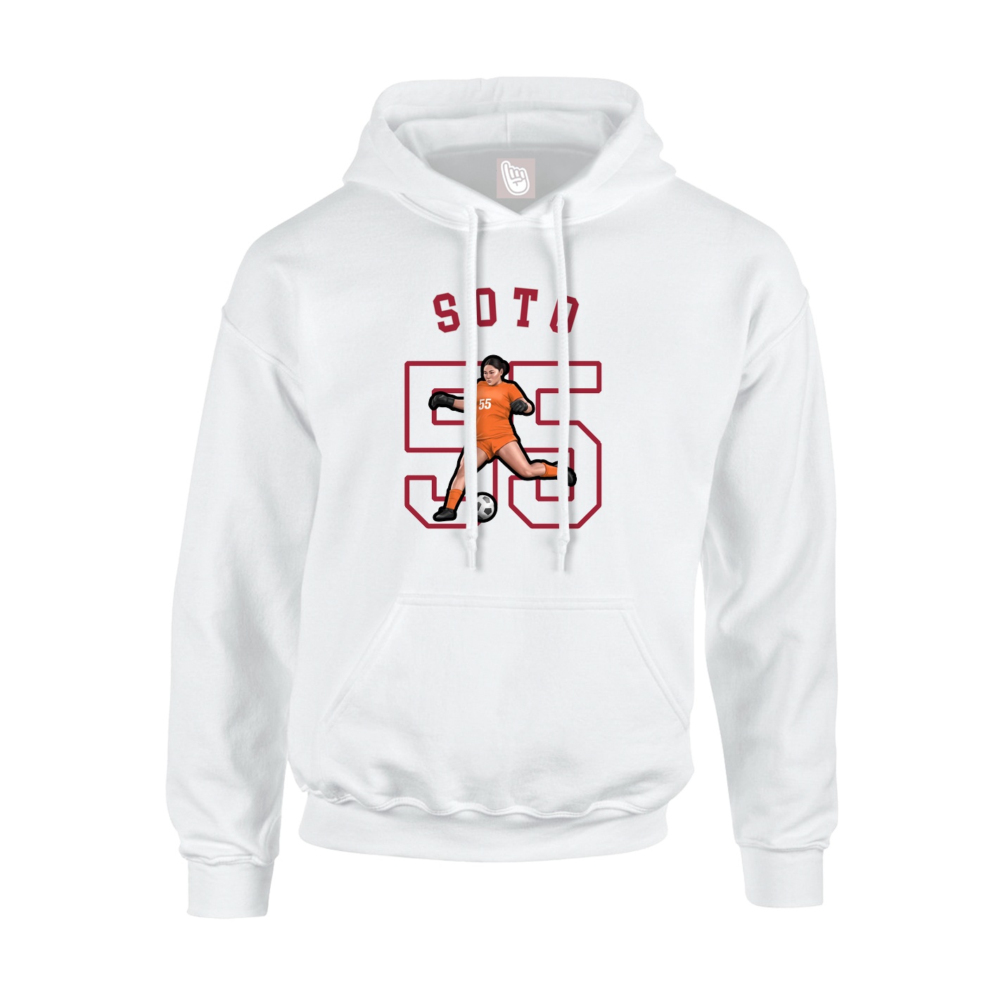 Youth Hoodie — Shirsey Arch in White