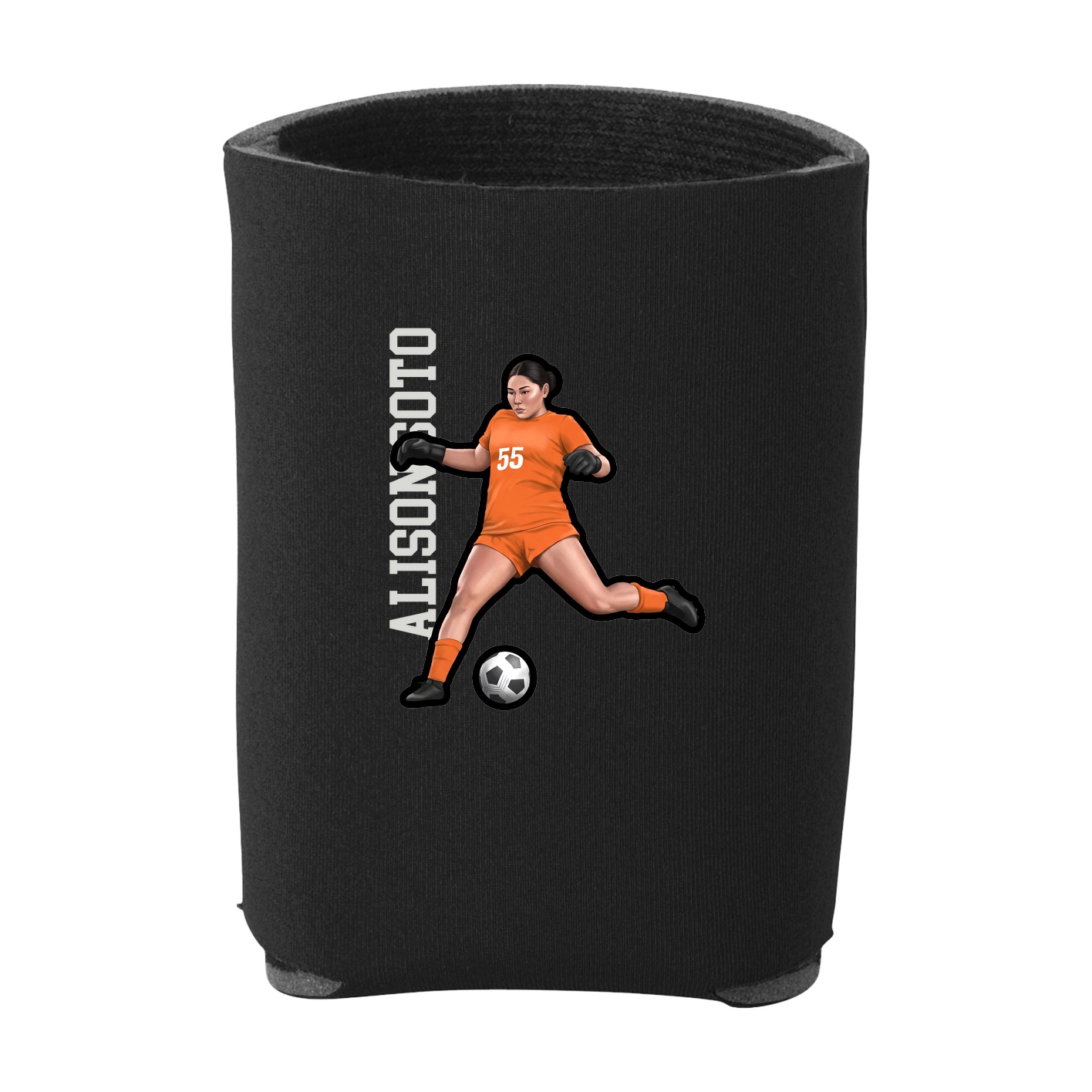 Can Holder — Name Vertical in Black