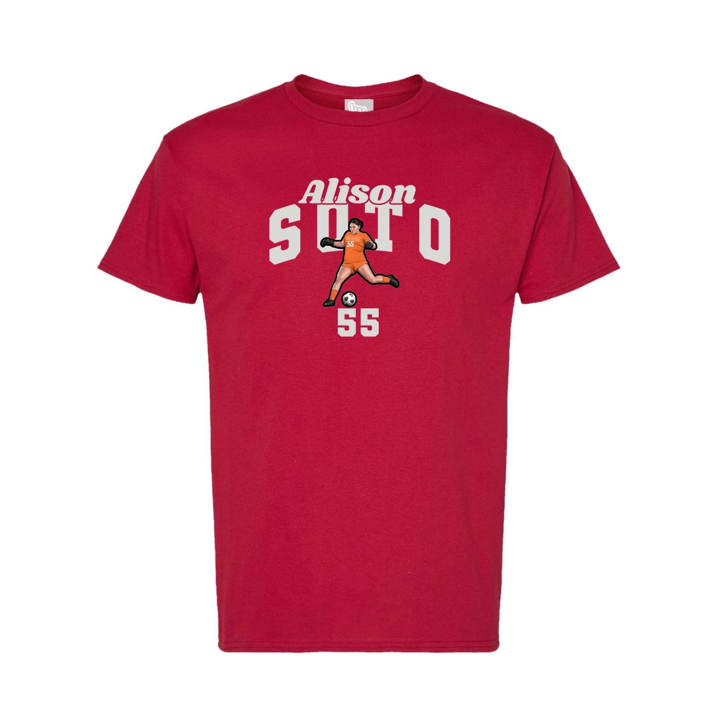Tee — Signature Arch in Crimson