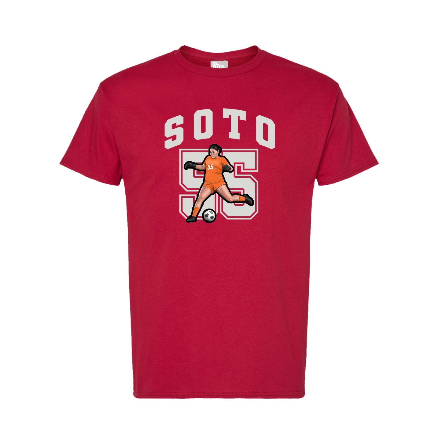 Tee — Number in Crimson