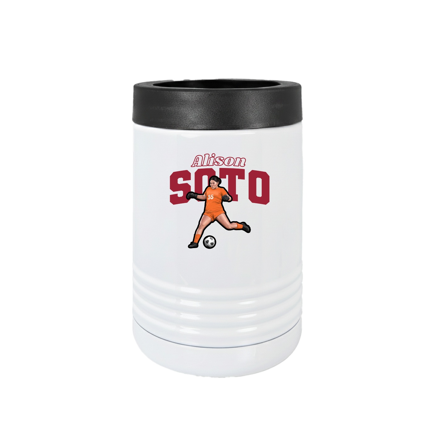 Beverage Holder — Name Arch in White