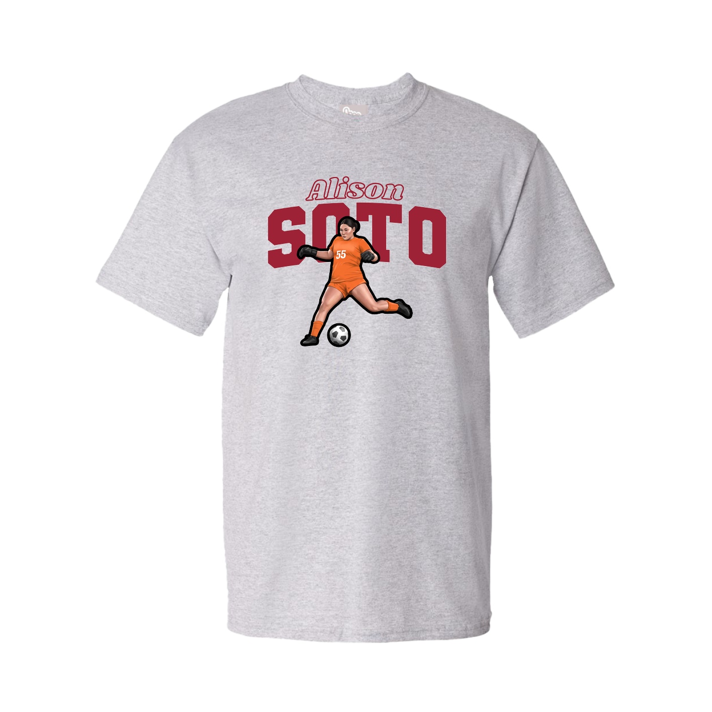 Tee — Name Arch in Grey