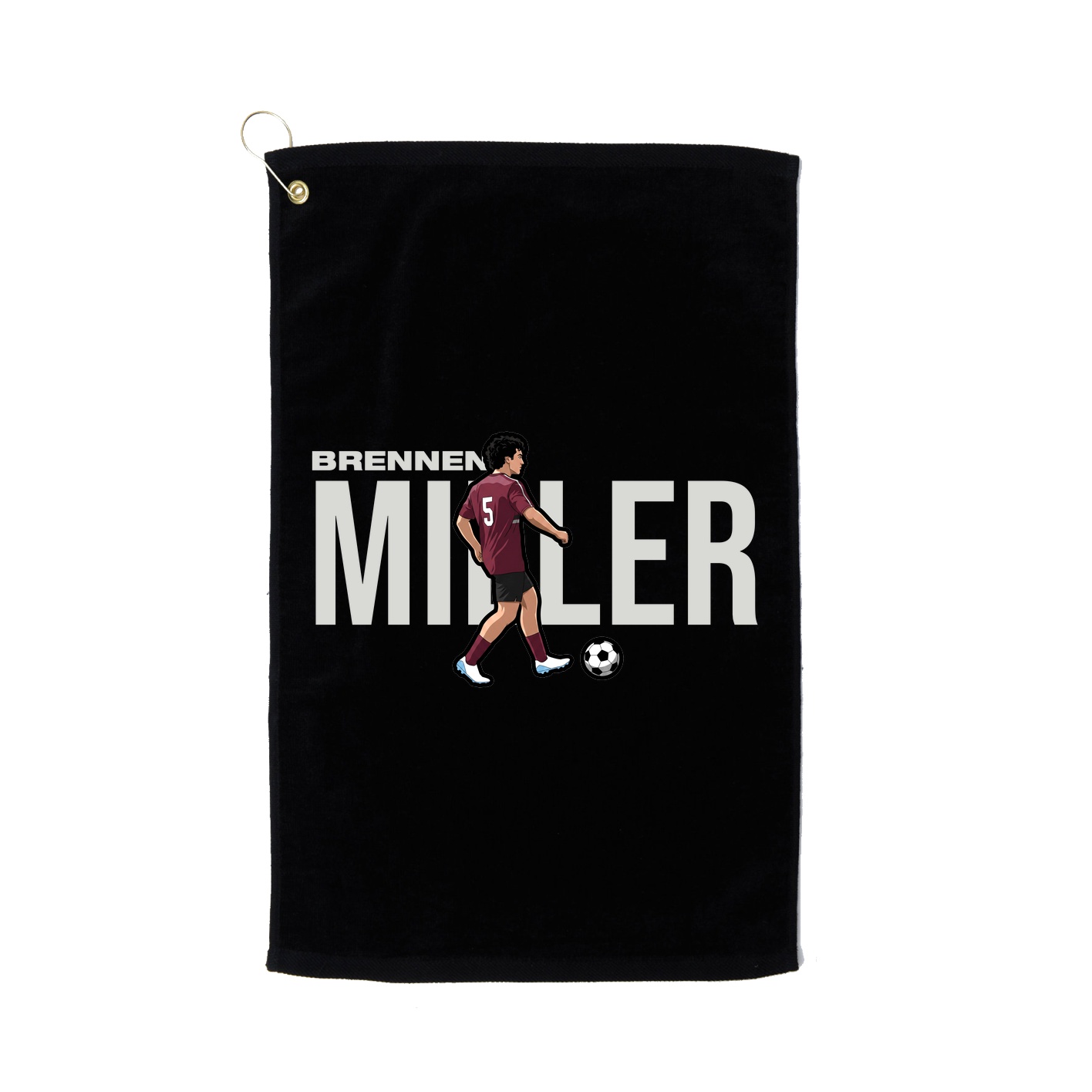 Golf Towel — Player Name in Black