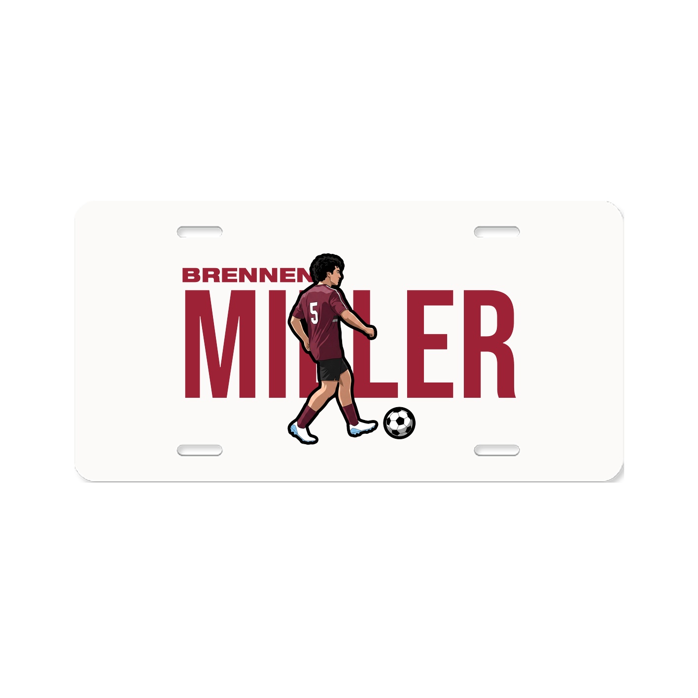 License Plate — Player Name in Classic