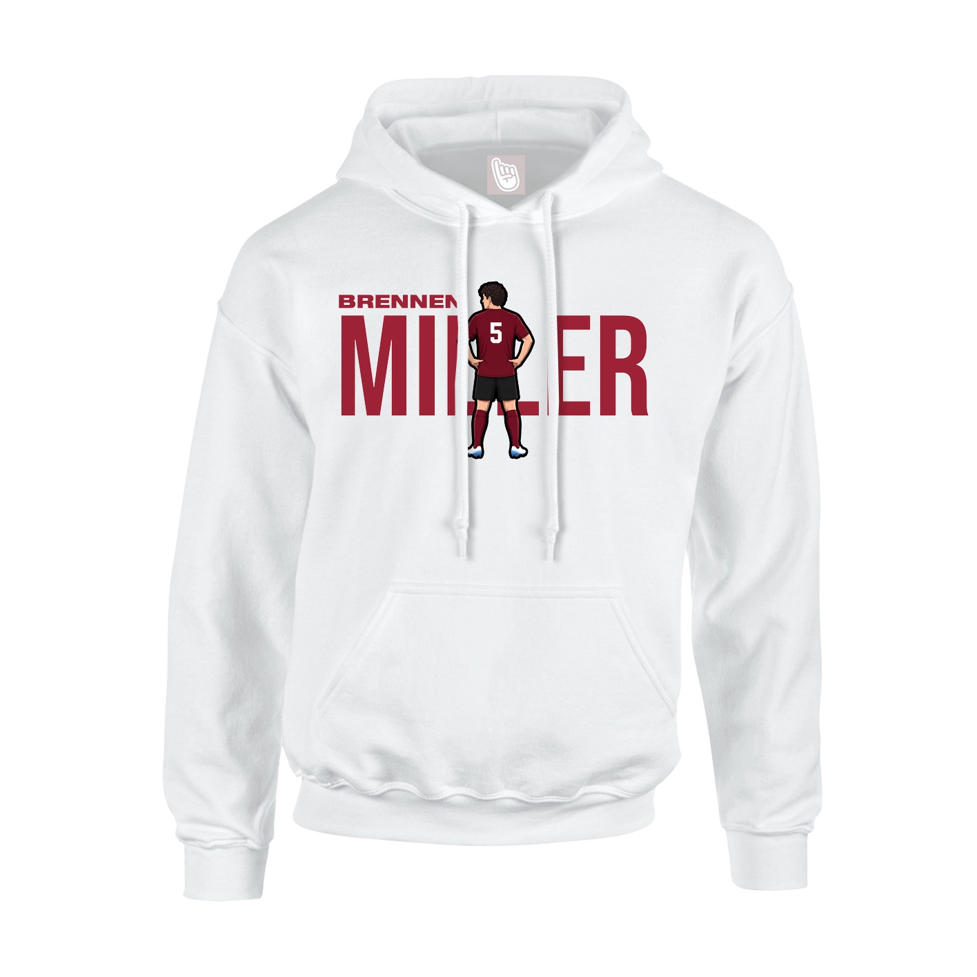 Hoodie — Player Name in White