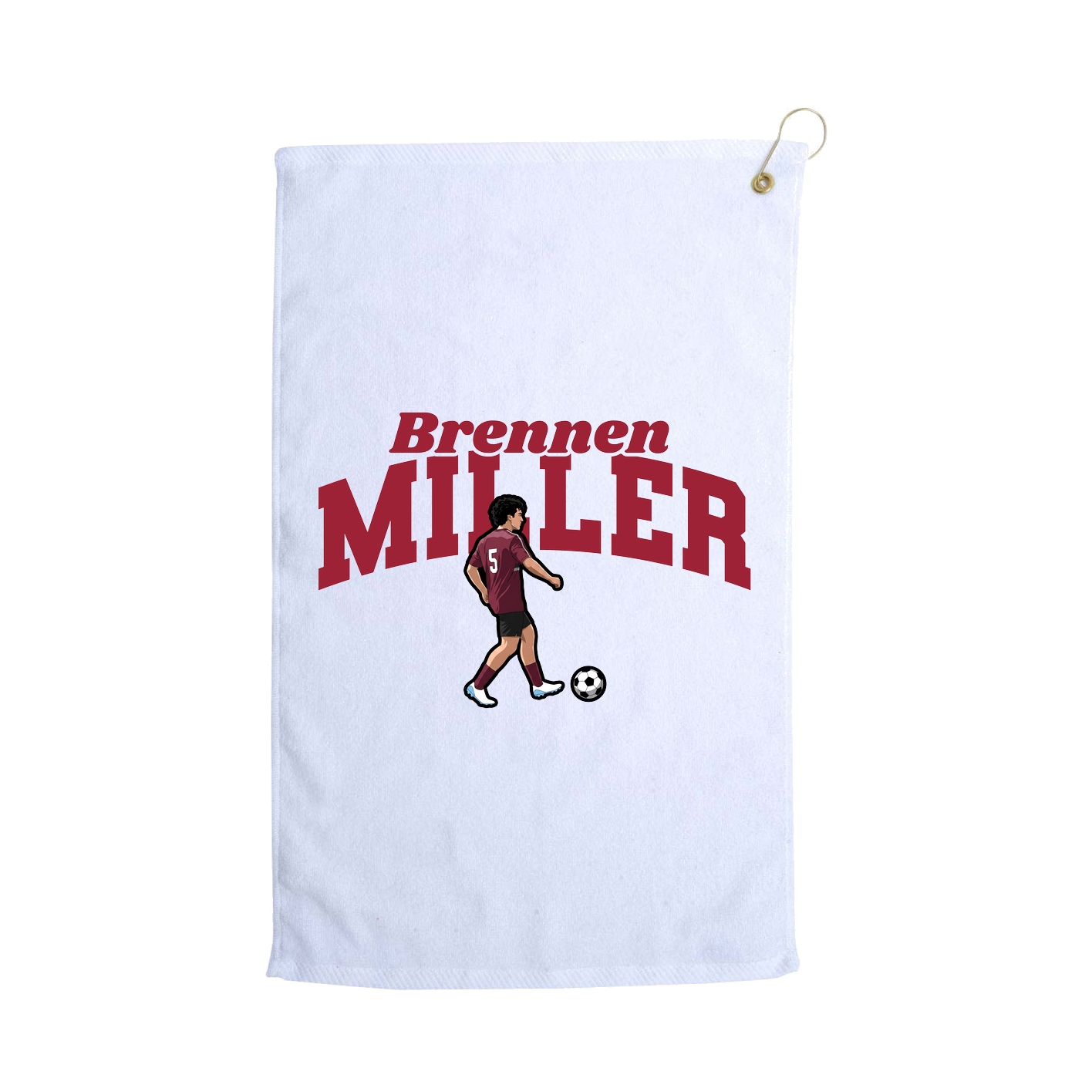 Golf Towel — Signature Arch in White