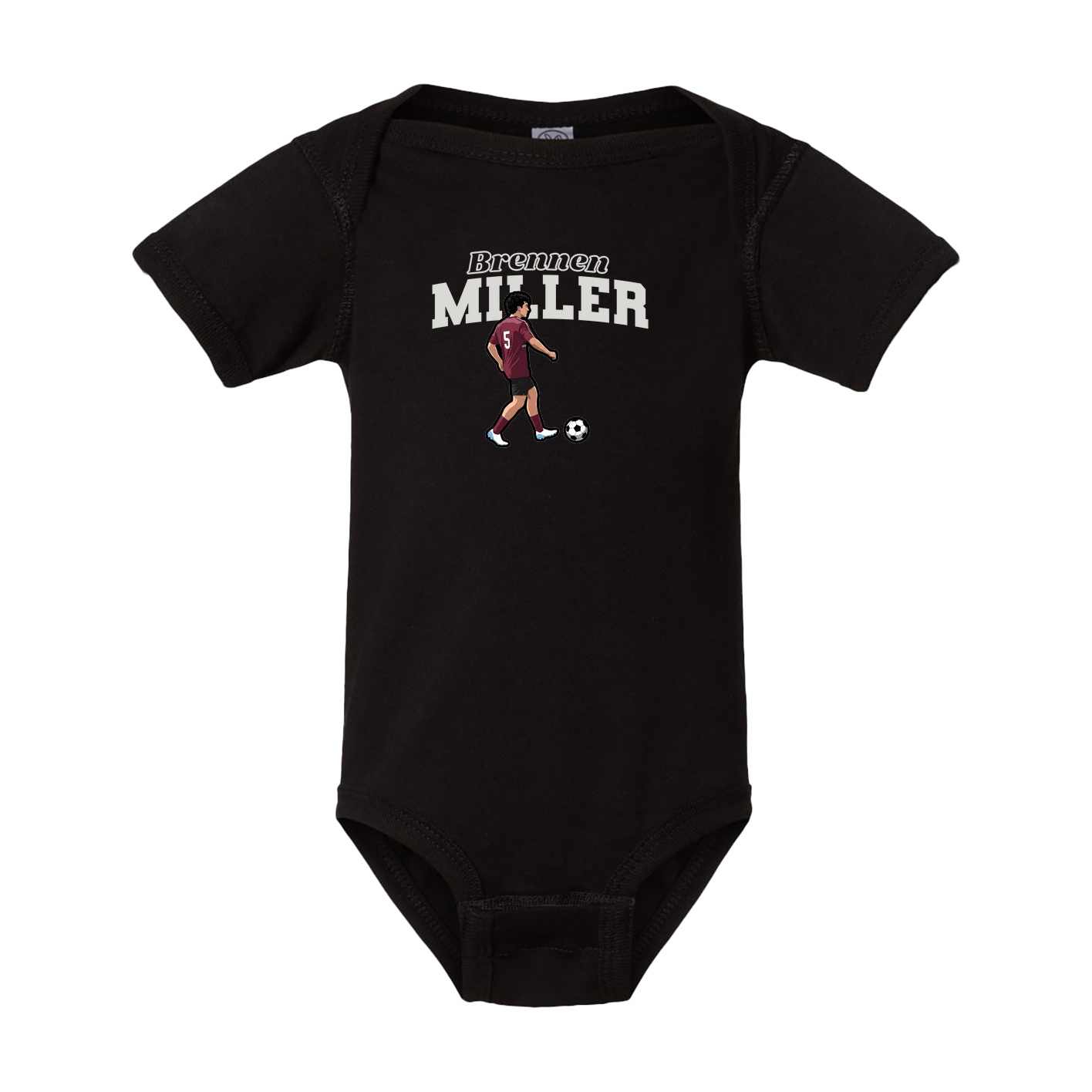 Baby Onesie — Name Arch in Black