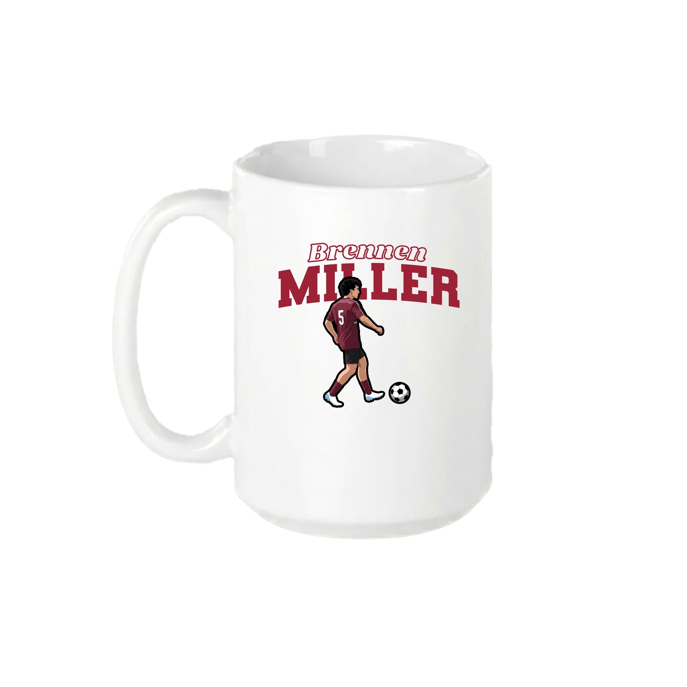 15oz Coffee Mug — Name Arch in White