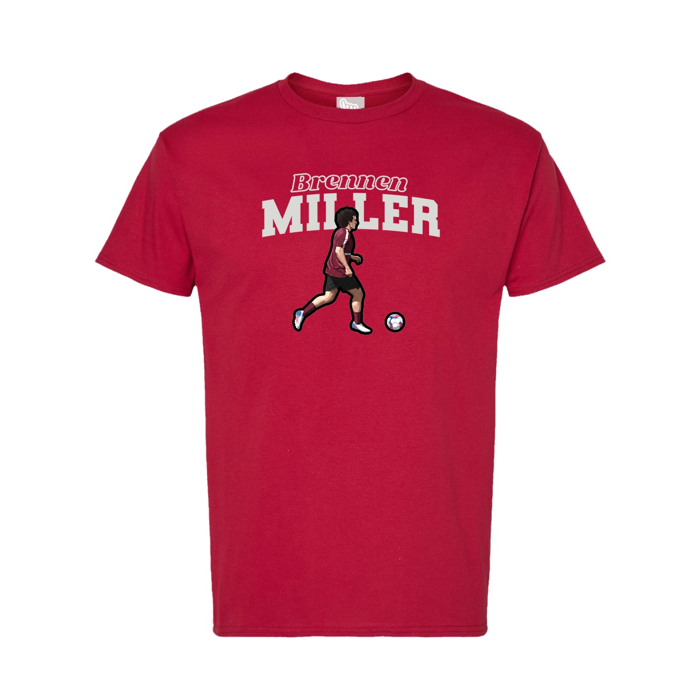 Tee — Name Arch in Crimson