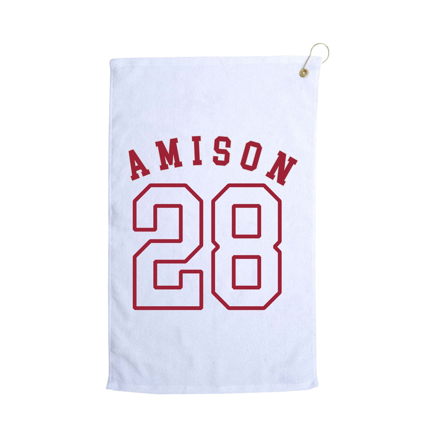 Golf Towel — Shirsey Arch in White