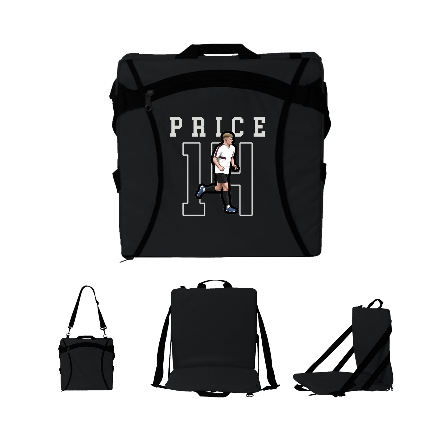 Folding Stadium Seat — Shirsey in Black