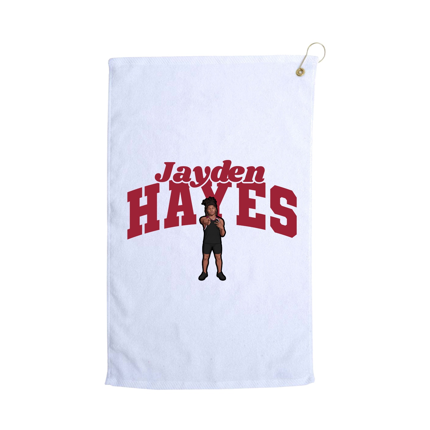 Golf Towel — Signature Arch in White