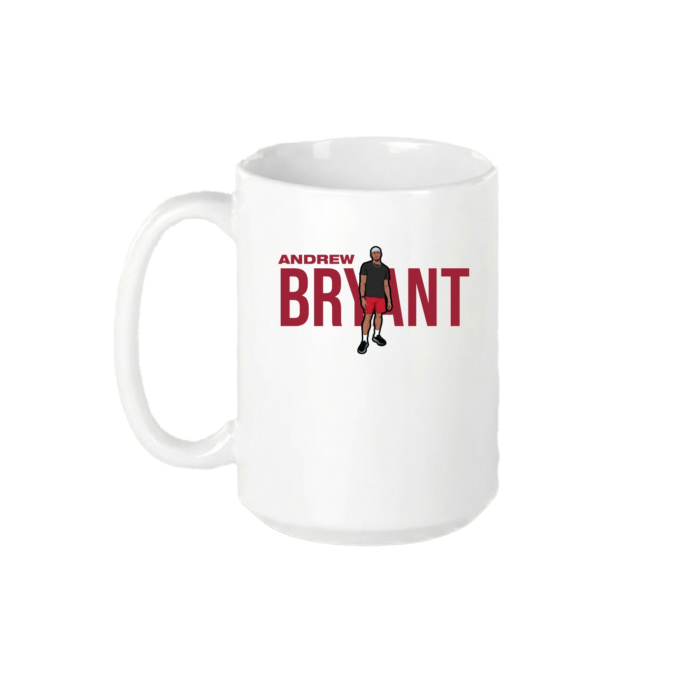 15oz Coffee Mug — Player Name in White