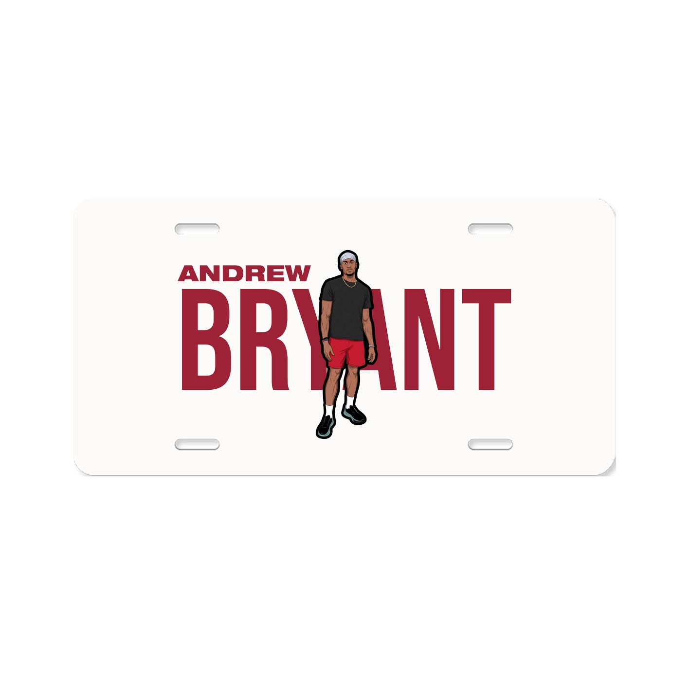 License Plate — Player Name in Classic