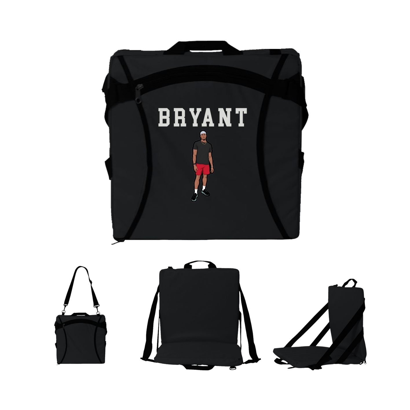 Folding Stadium Seat — Shirsey in Black