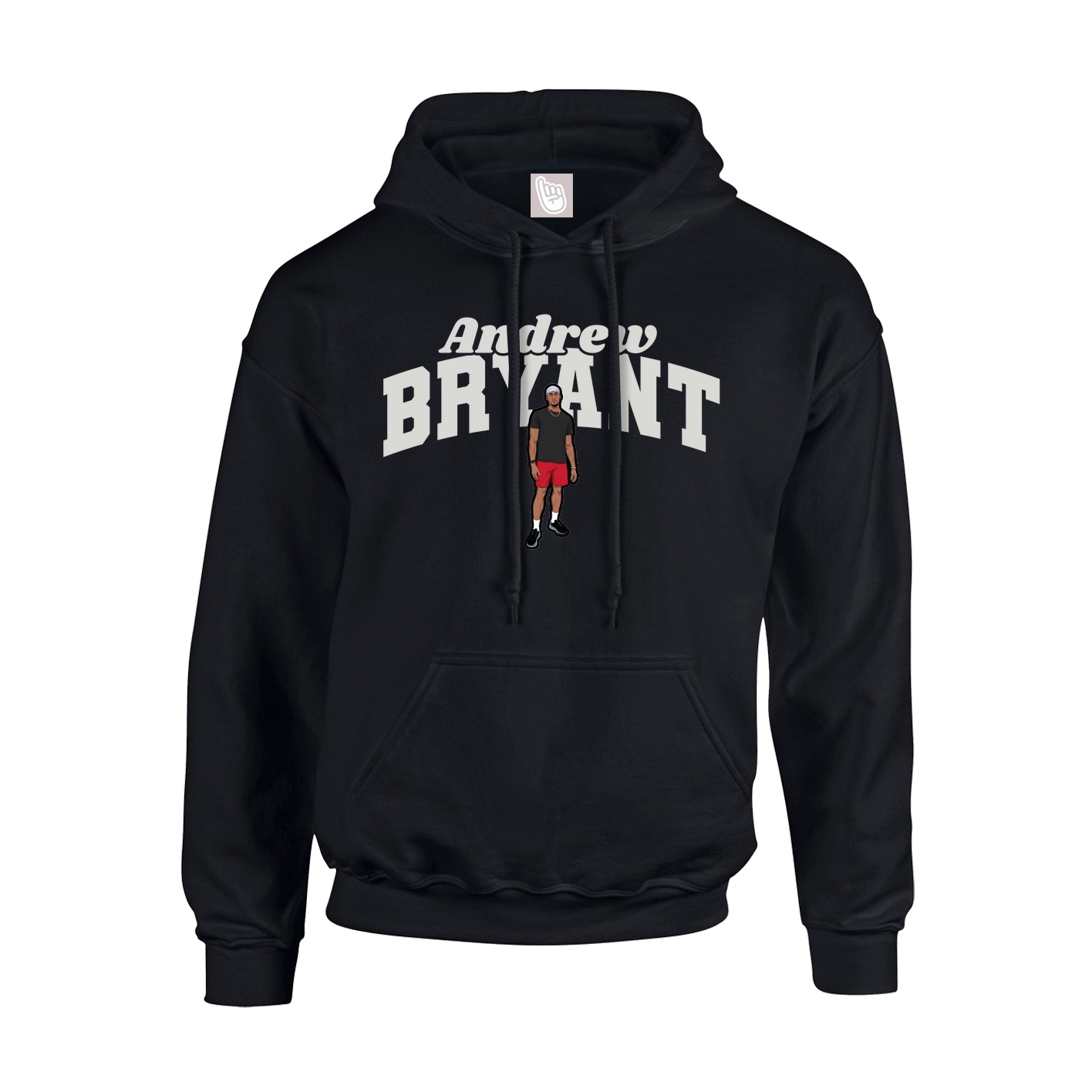 Youth Hoodie — Signature Arch in Black