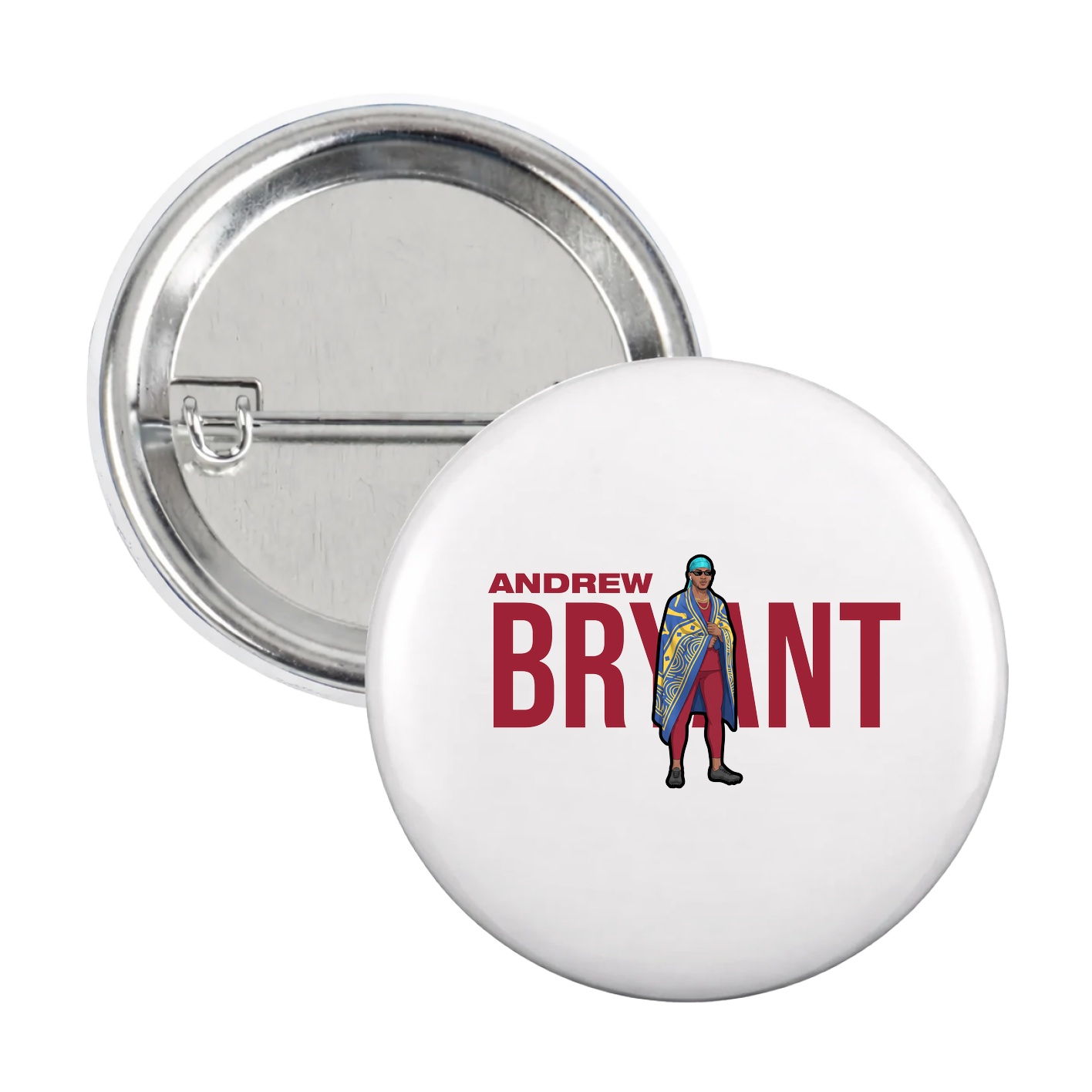 Game Day Button — Player Name in White