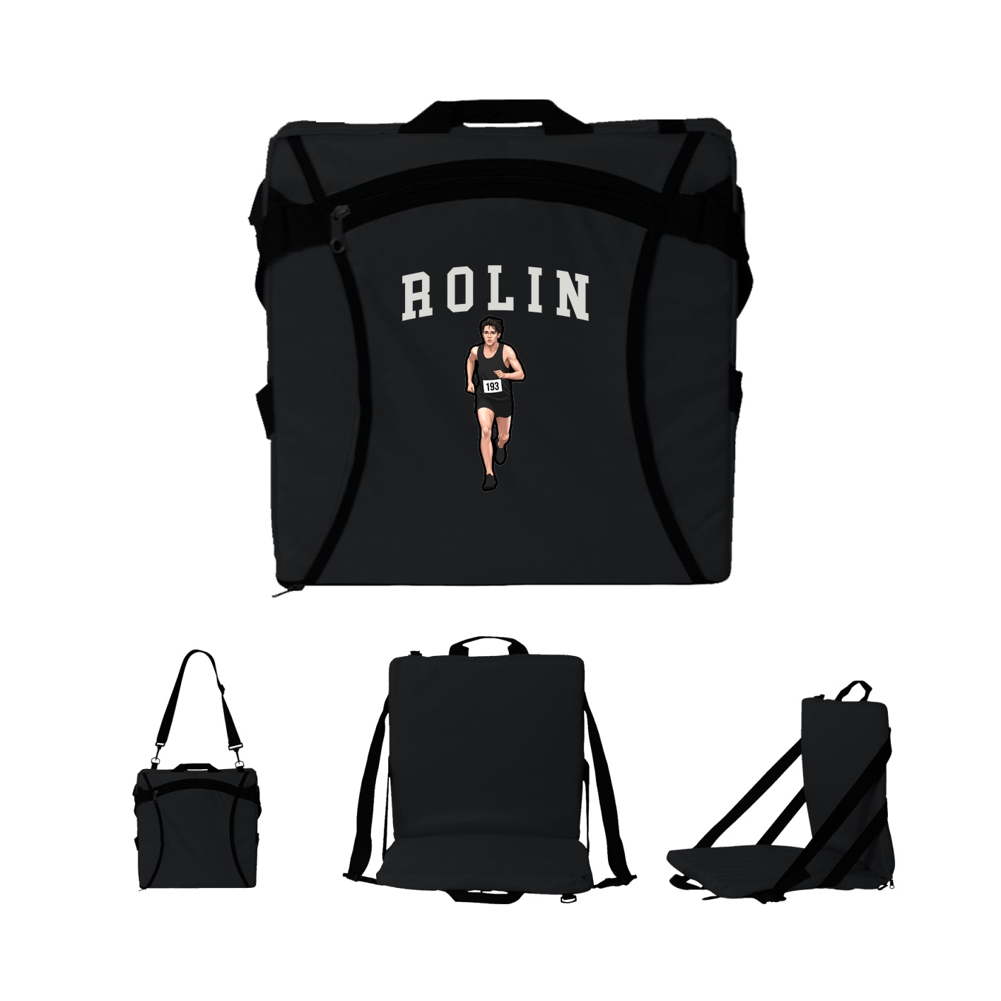Folding Stadium Seat — Shirsey in Black
