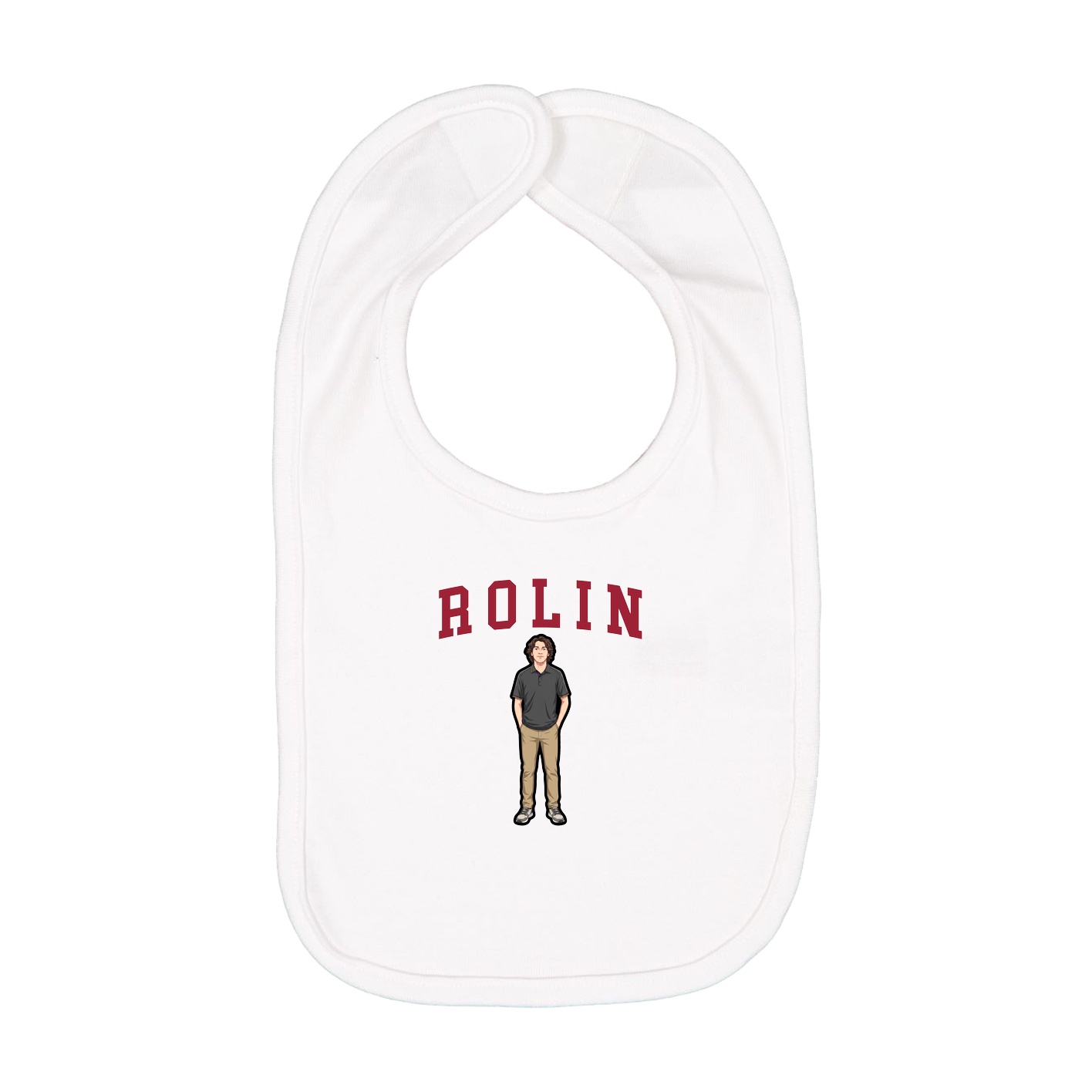 Infant Bib — Shirsey in White