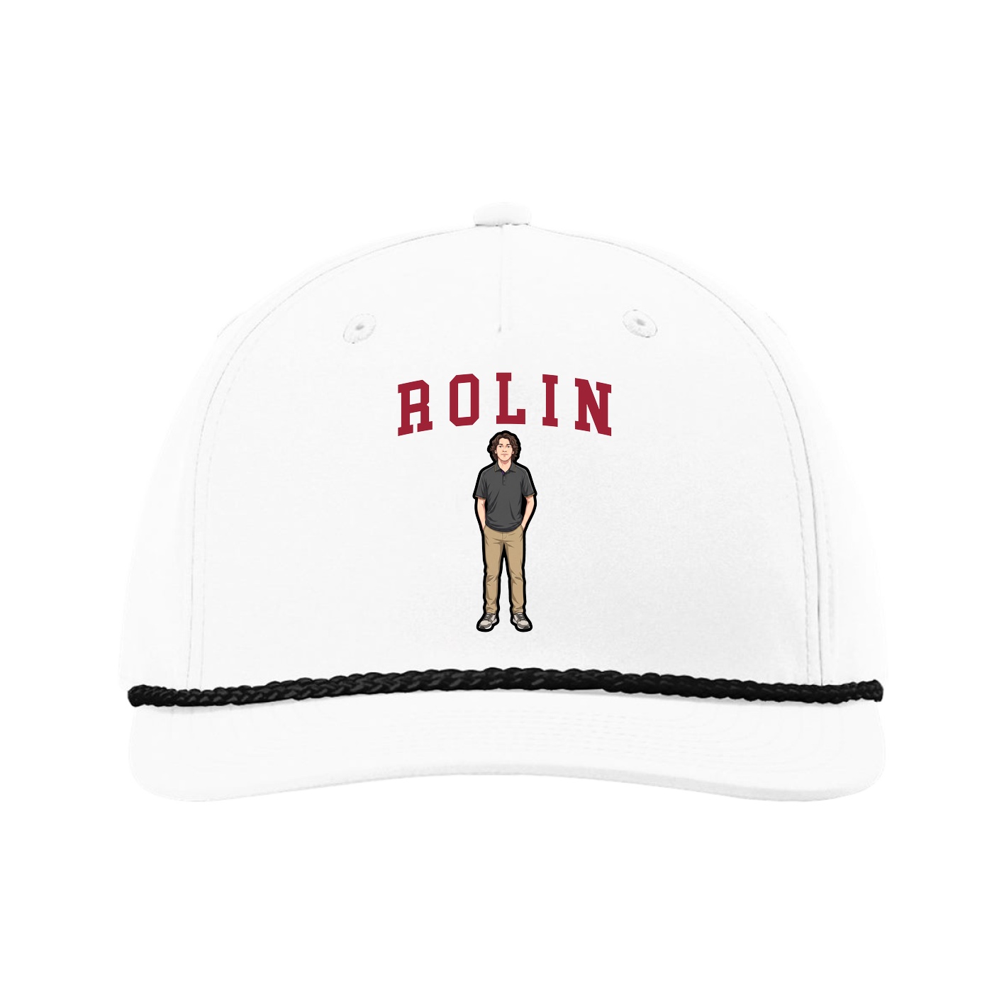 Five-Panel Classic Rope Cap — Shirsey in White