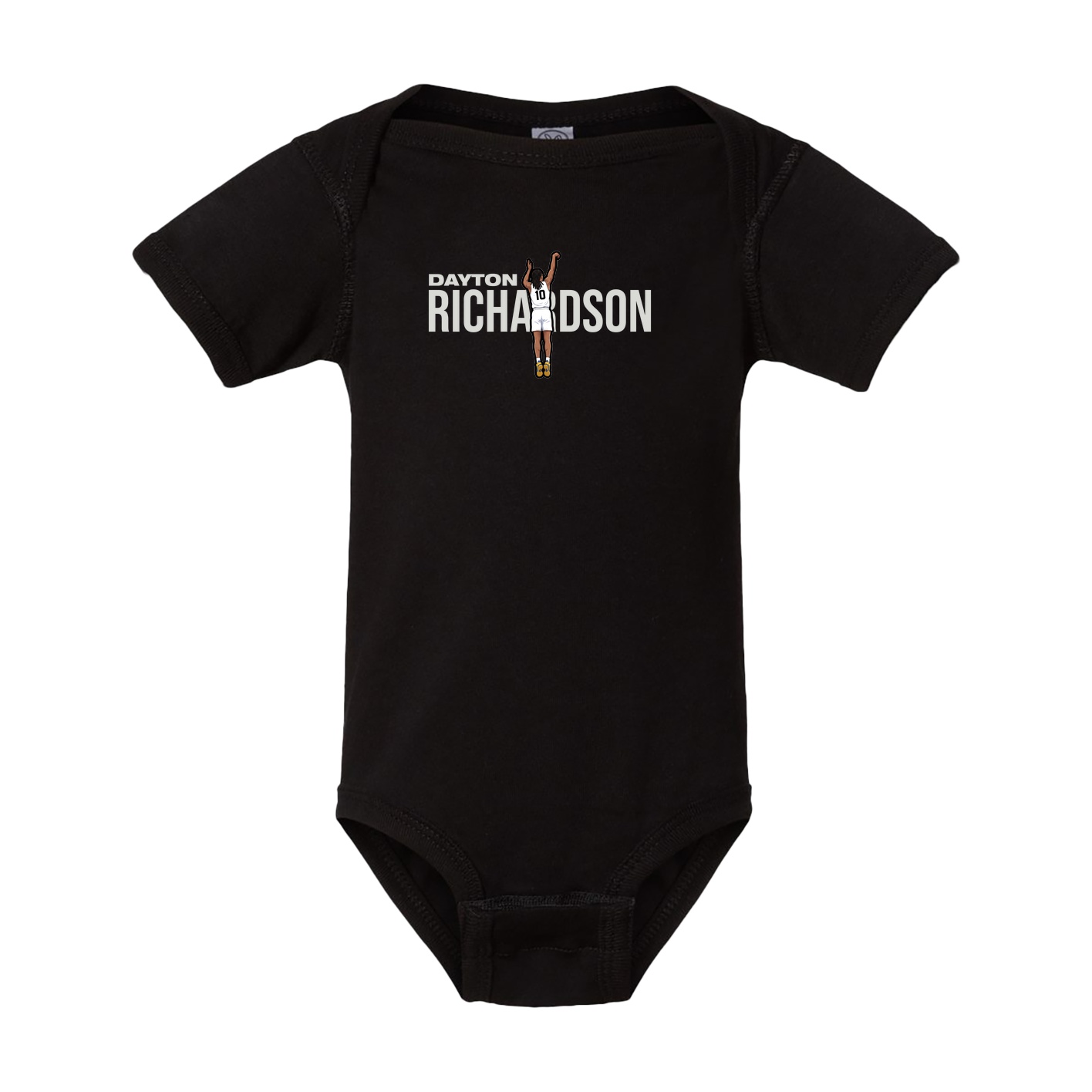Baby Onesie — Player Name in Black