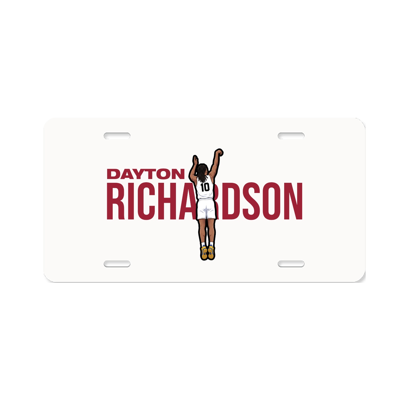 License Plate — Player Name in Classic
